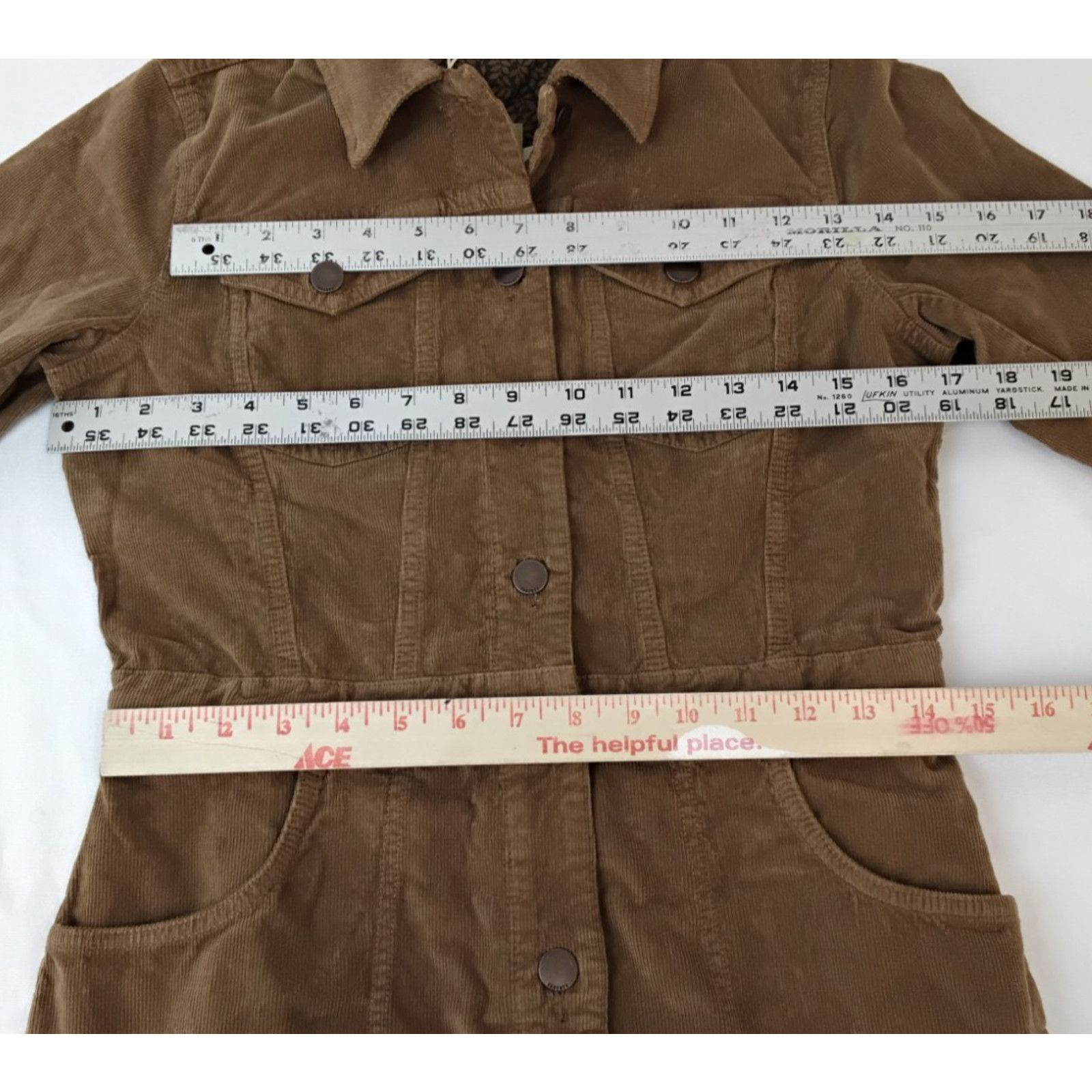 Faherty Faherty Michelle Dress Women S Brown Corduroy Jacket NWT Size S / US 4 / IT 40 - 17 Thumbnail
