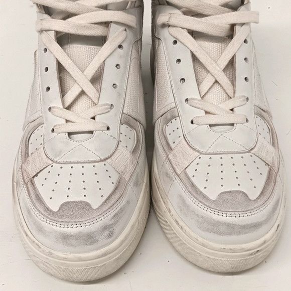 Valentino Valentino Men's Distressed Mid Calfskin VL7N Sneakers EU43.5 Size US 10.5 / EU 43-44 - 7 Thumbnail