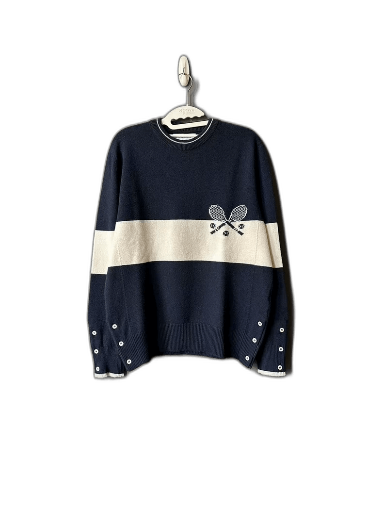 Thom Browne Colorblock Cashmere Sweater