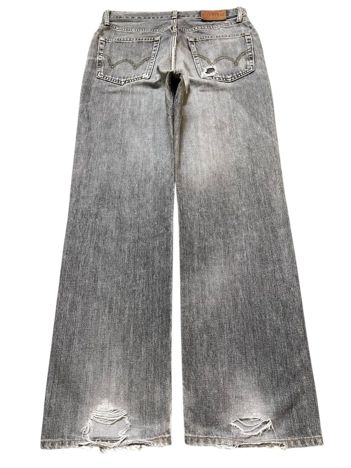 Edwin Vintage Edwin 503 Faded Wash Style Distressed Baggy Jeans Size US 31 - 2 Thumbnail