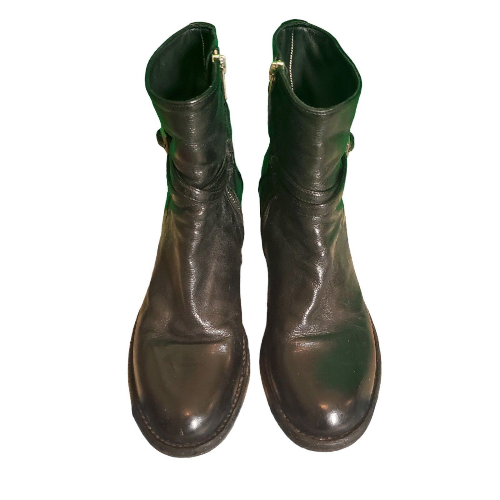 Officine Creative Officine Creative Leather Ankle Boots Handmade Italian Ruche Size US 7.5 / IT 37.5 - 2 Thumbnail