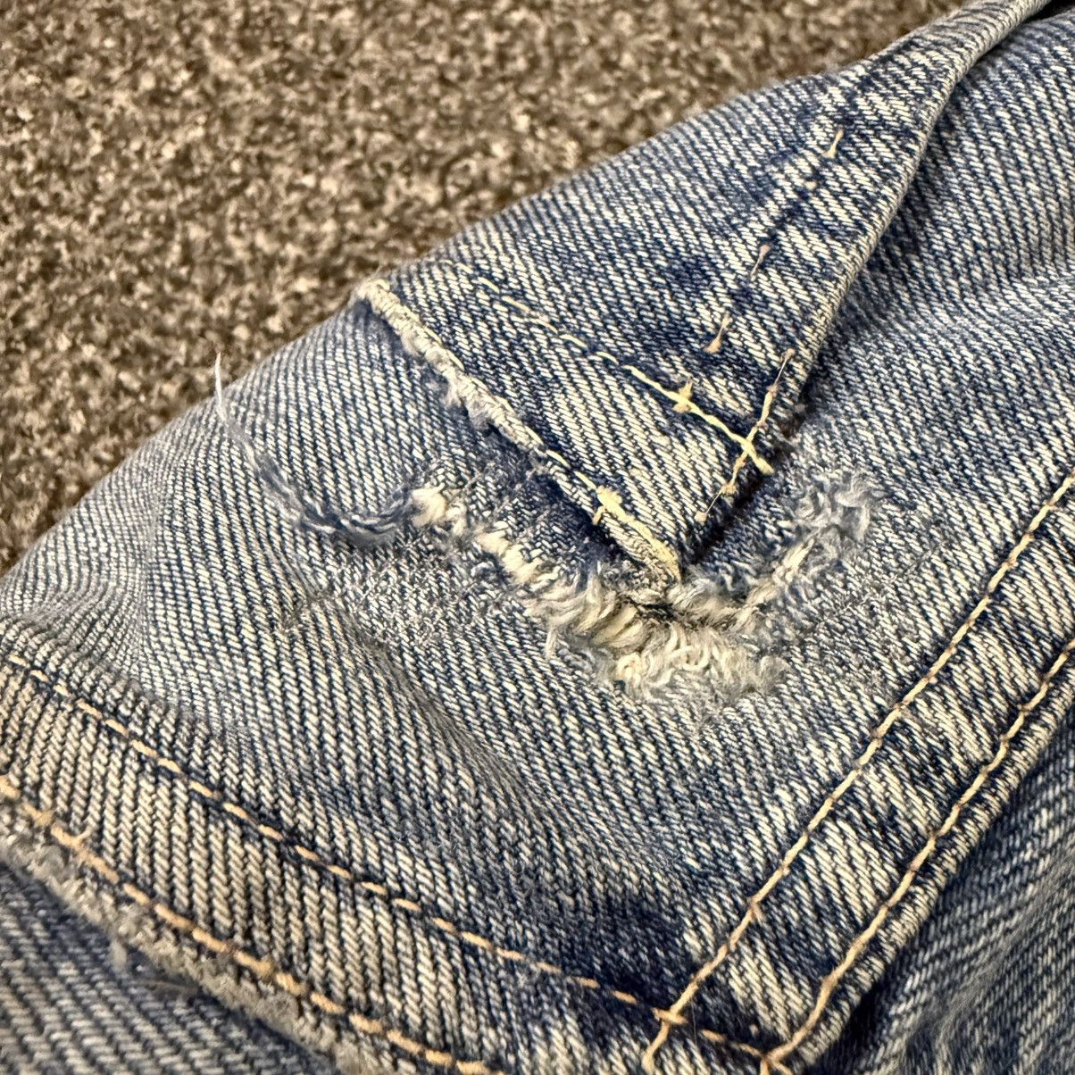 Indigo Vintage80s Japanese Selvedge Made in Indigo Light Wash Denim Size US 32 / EU 48 - 12 Thumbnail