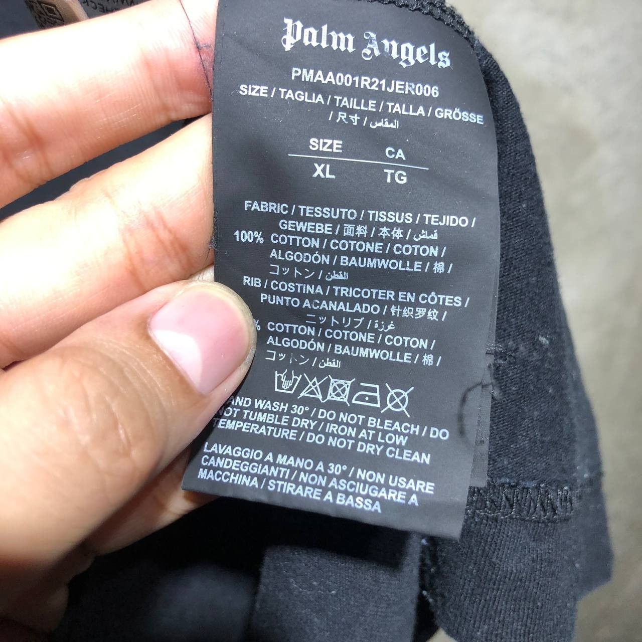 Palm Angels Palm Angels Hue Gothic Logo tee Size US L / EU 52-54 / 3 - 11 Thumbnail