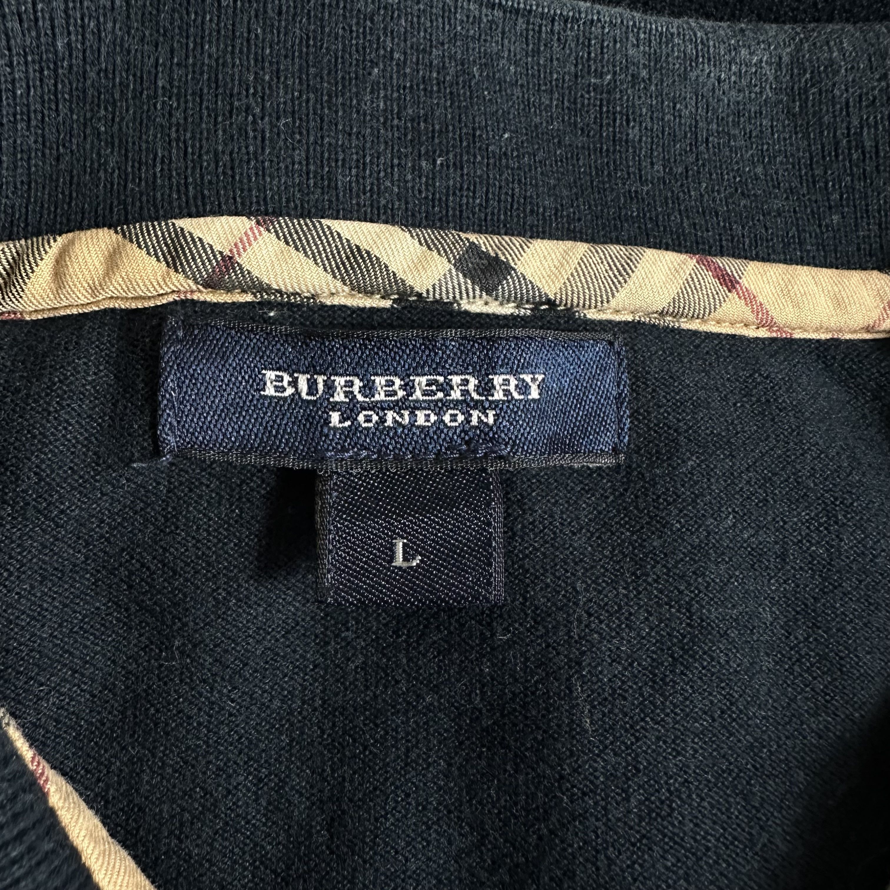 Burberry × Designer × Vintage 🔥RARE🔥Vintage Burberry London Nova Check Polo Shirt Size US L / EU 52-54 / 3 - 5 Thumbnail