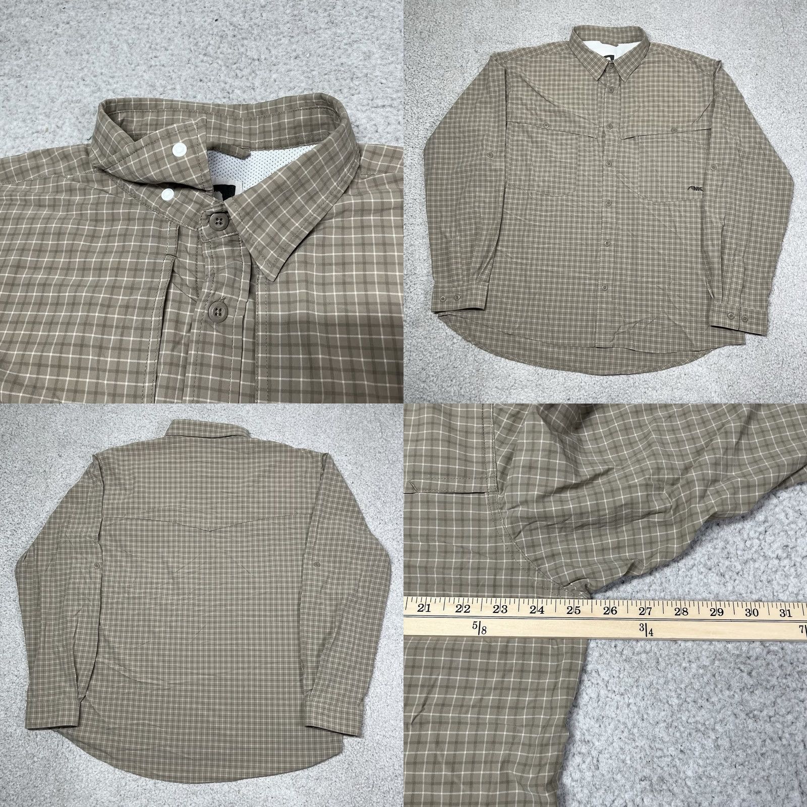 Mountain Khakis Mountain Khakis Shirt Mens XL Brown Plaid Button-Down Lightweight Vented Cotton Nylon Spandex Size US XL / EU 56 / 4 - 9 Thumbnail