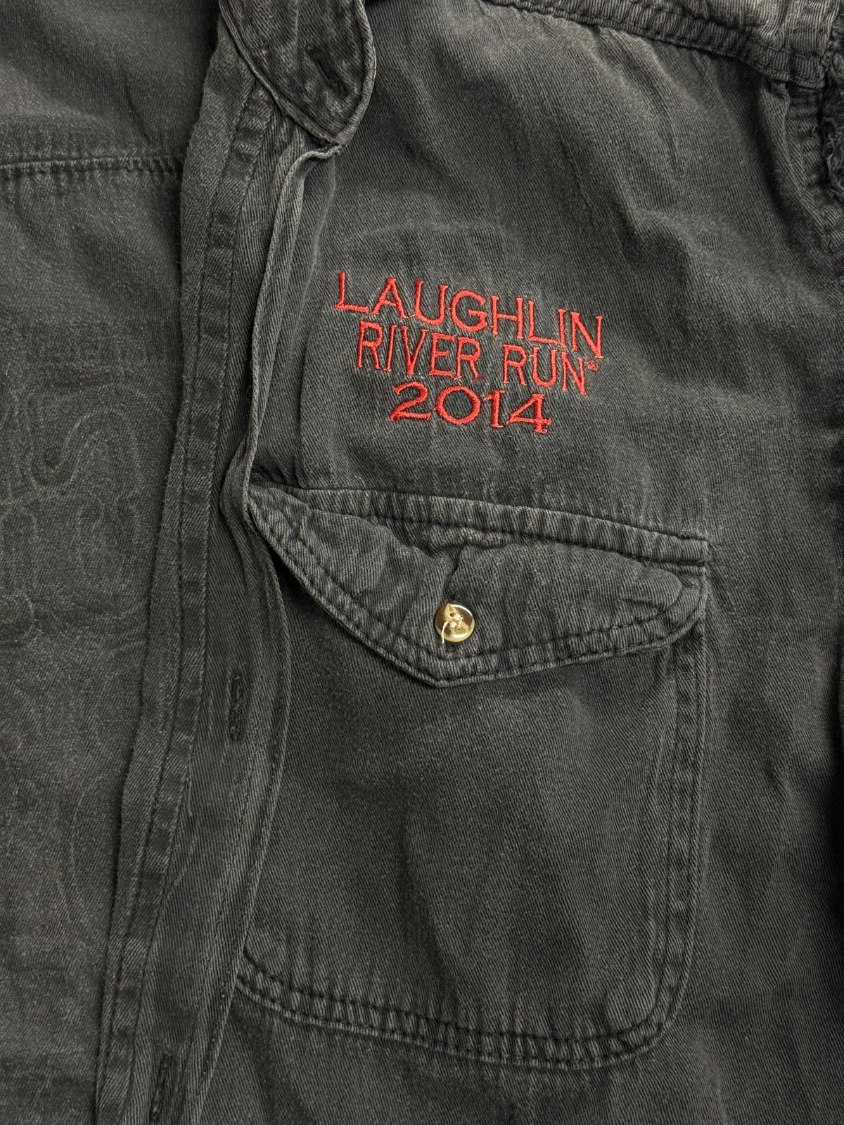 Designer Biker Laughlin River Run Cut Off Vest 2014 Faded 2XL Size US XXL / EU 58 / 5 - 3 Thumbnail