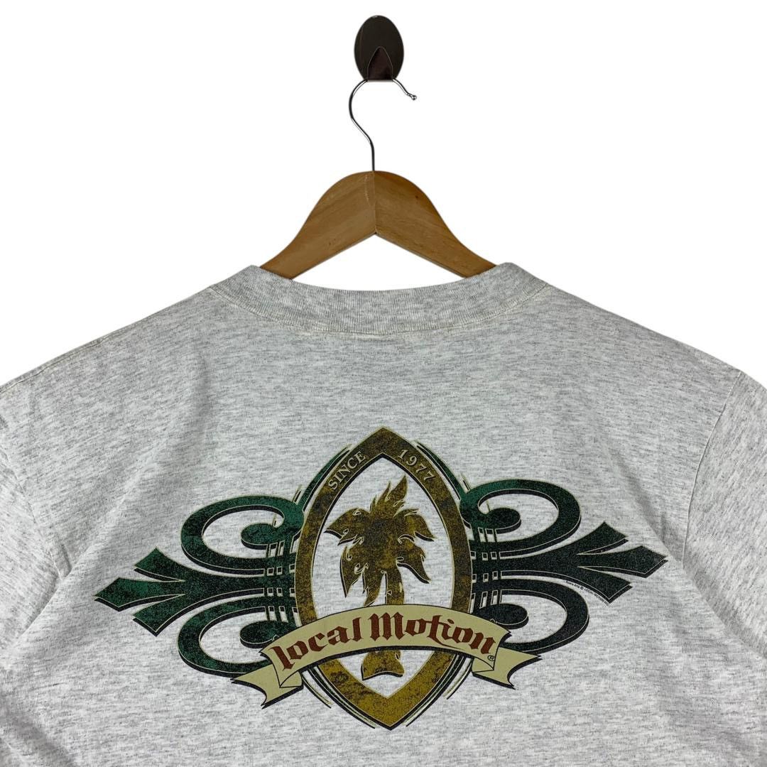 Vintage Vintage 90s LOCAL MOTION big logo back hit Surfing tee Size US L / EU 52-54 / 3 - 10 Thumbnail