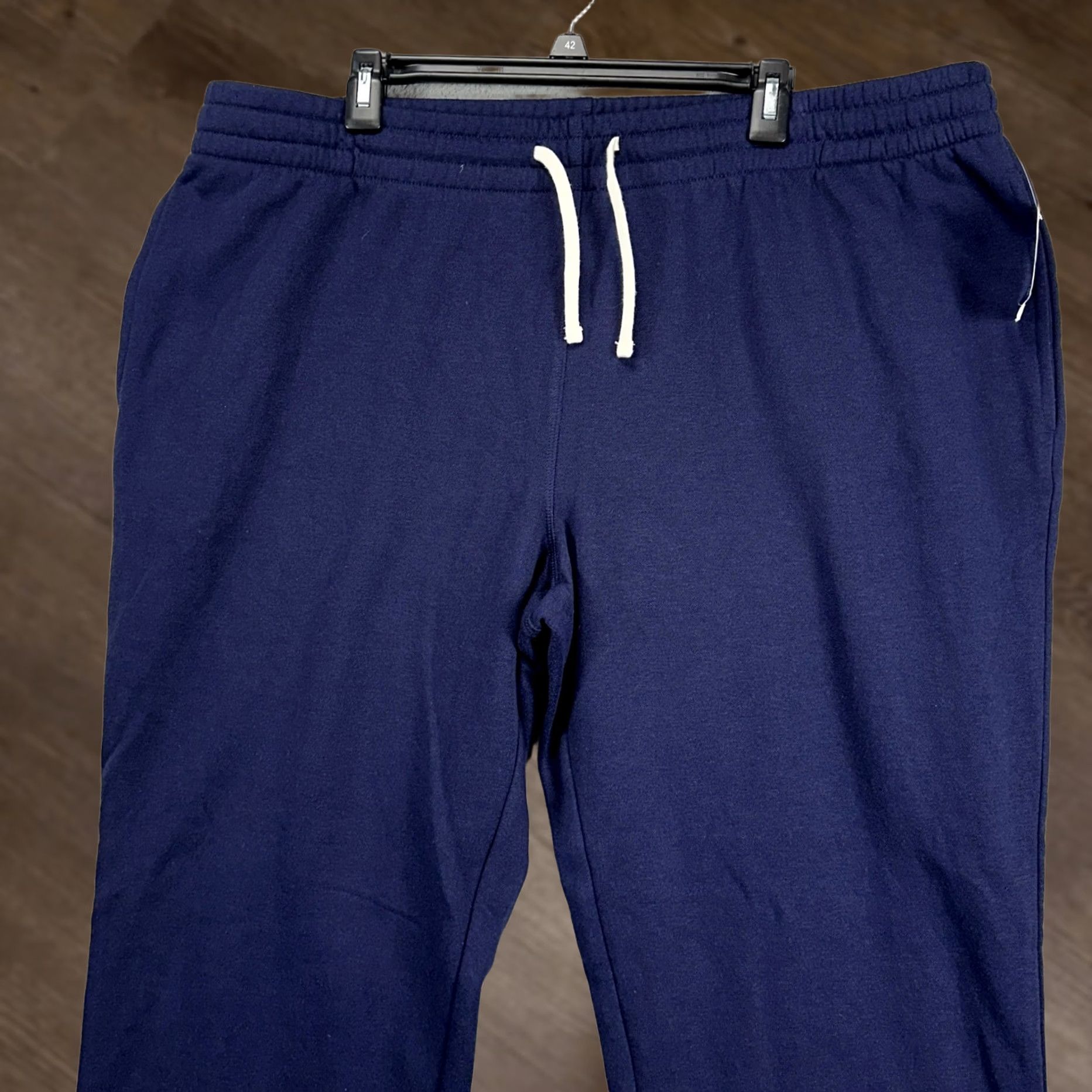 Club Room VINTAGE Club Room Mens Athletic Sweatpants 2XL Navy Blue Drawstring Elastic Waist NEW Size US 39 - 1 Thumbnail