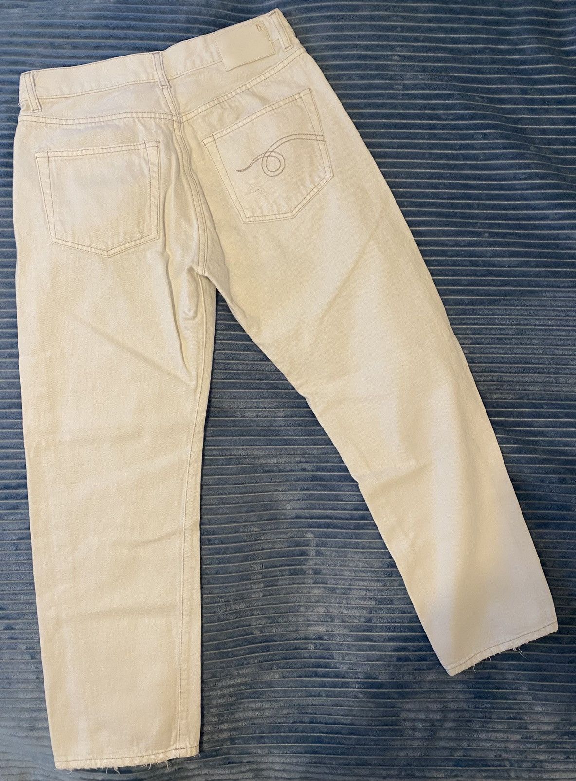 R13 R13 SS23 Boyfriend Jean In Holden White Ecru Selvedge Denim Size 25" / US 0 / IT 36 - 8 Thumbnail