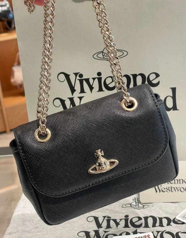 Vivienne Westwood Vivienne Westwood size os Earth Logo Snap-On Shoulder Bag w Size ONE SIZE - 1 Thumbnail
