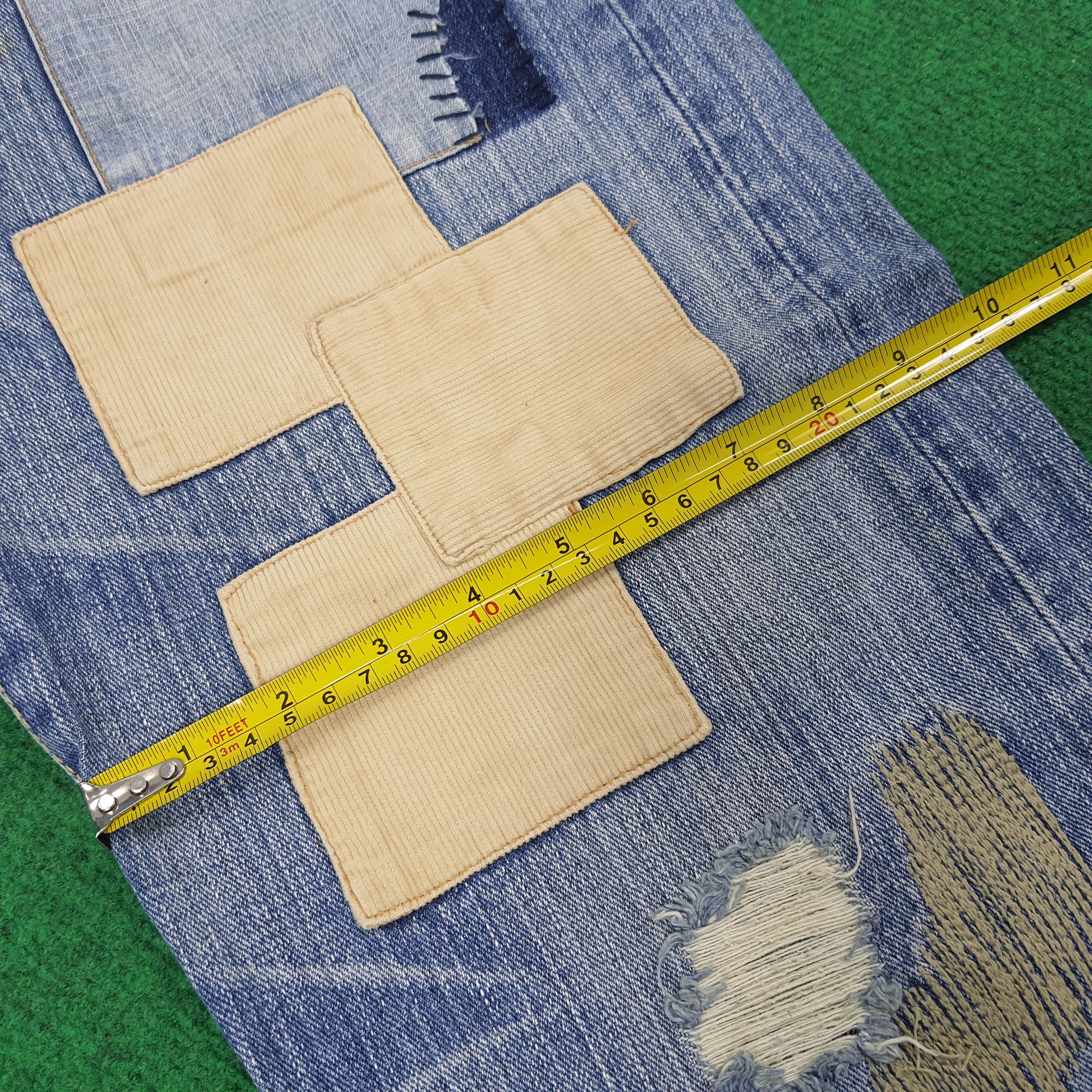 Vintage Vintage Exhibitionist Patchwork Streetwear Design Jeans Size US 32 / EU 48 - 15 Thumbnail