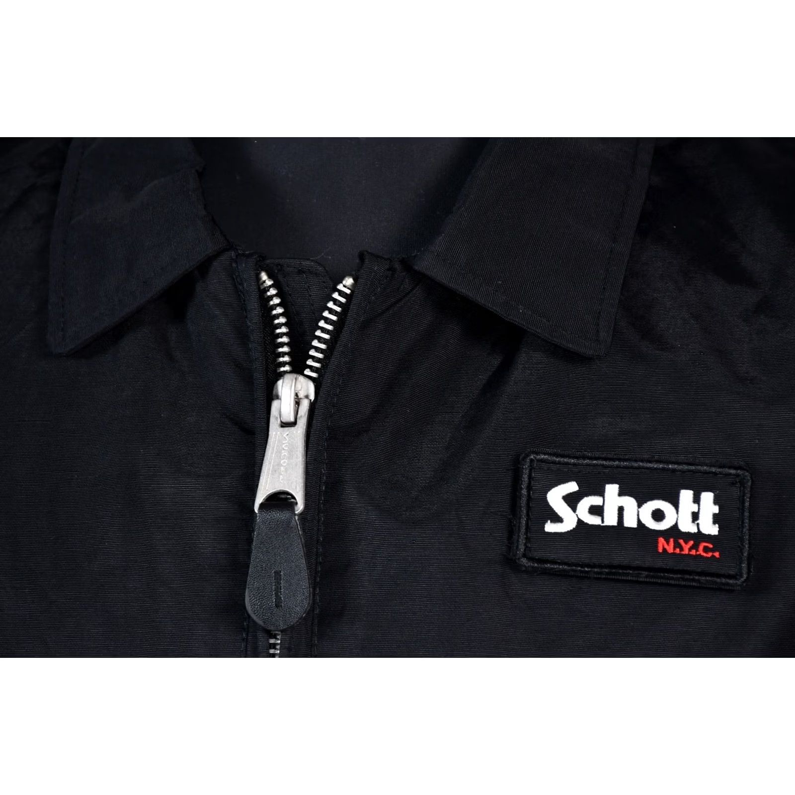 Schott Schott NYC Barnes Varsity Jacket Men's L Black Size US L / EU 52-54 / 3 - 4 Thumbnail