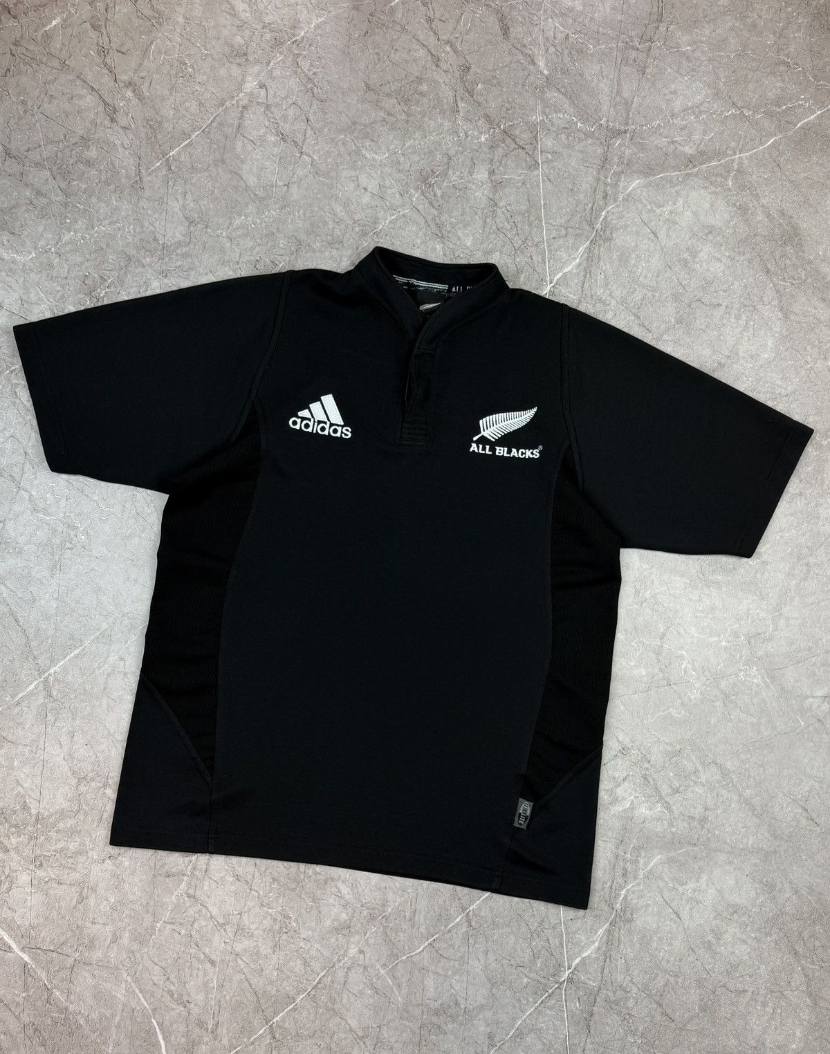 All Blacks Adidas All Blacks Rugby Polo Shirt Black Size US S / EU 44-46 / 1 - 2 Thumbnail