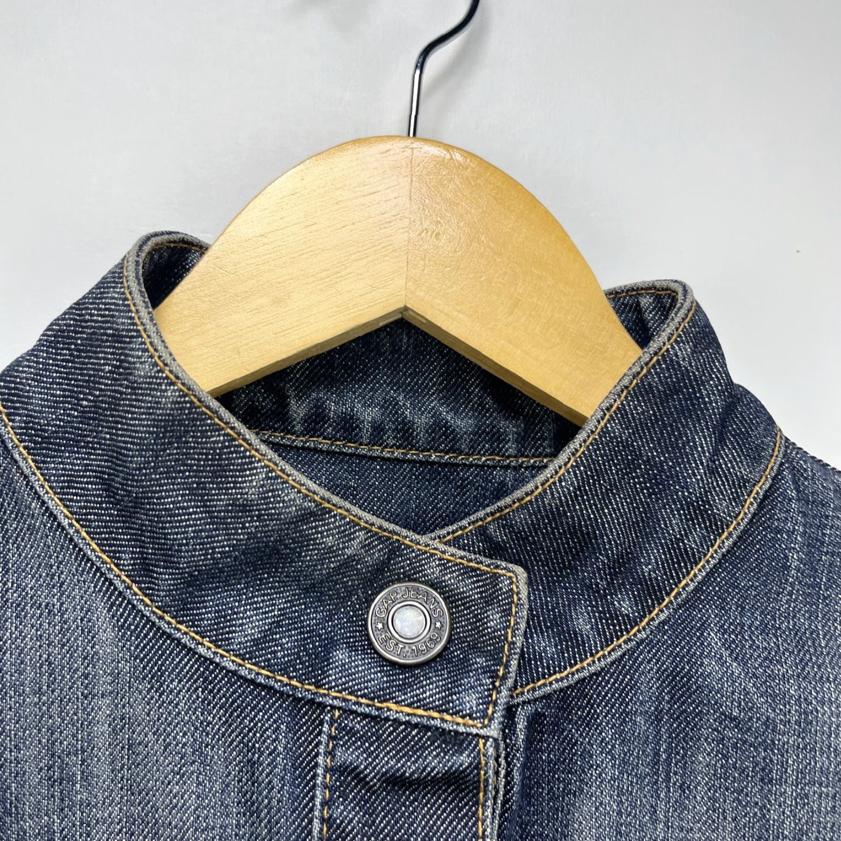 Gap VINTAGE Gap Denim Jacket Jean Womens Small Size 28" / US 6 / IT 42 - 4 Thumbnail