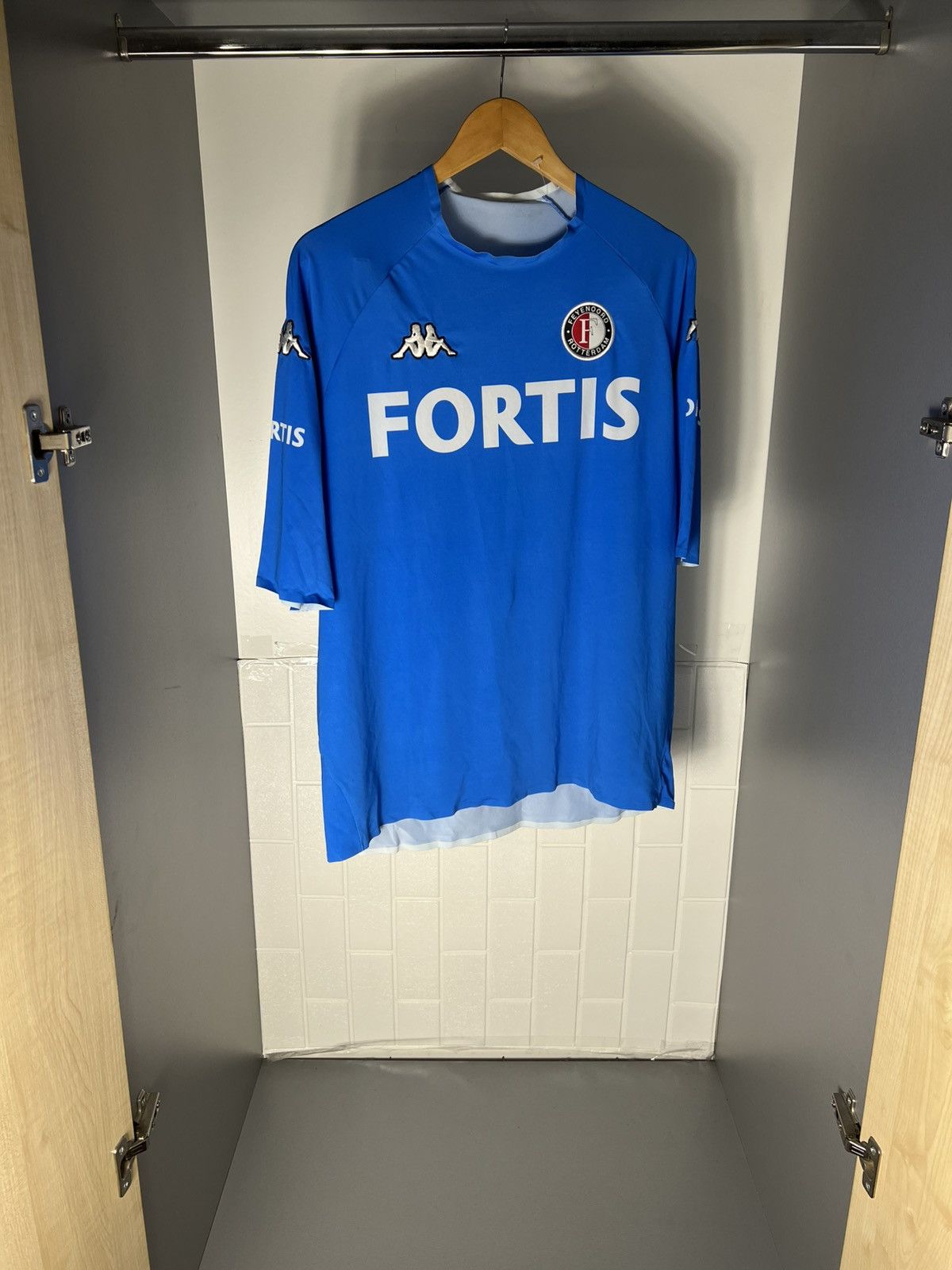 Kappa VINTAGE KAPPA FC FEYENOORD NETHERLANDS SOCCER JERSEY RETRO Size US L / EU 52-54 / 3 - 4 Thumbnail
