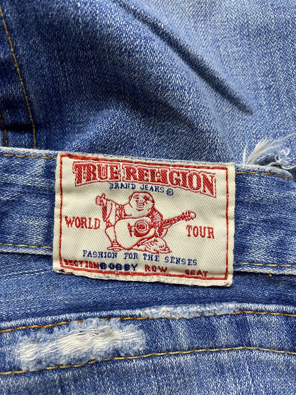 Other True Religion blue denim jeans embroidered pocket Buddha Size 27" / US 4 / IT 40 - 8 Thumbnail