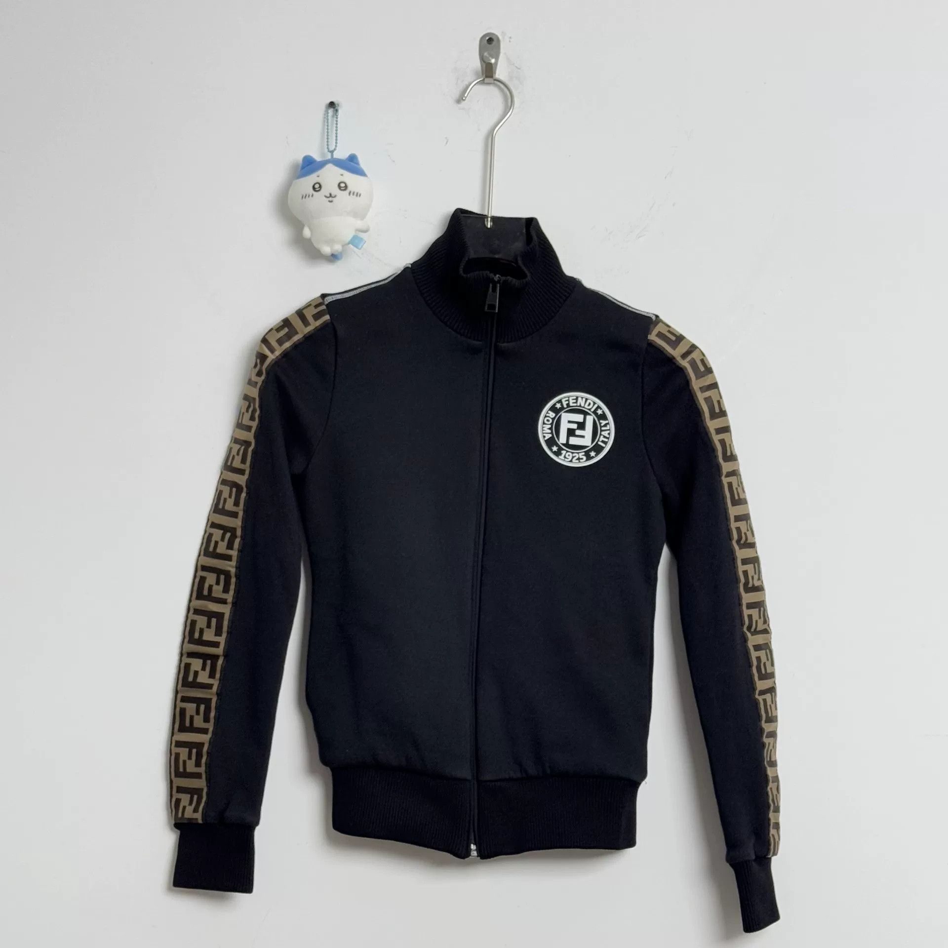 Fendi Fendi Black Double F Logo Zip Jacket Size US S / EU 44-46 / 1 - 1 Thumbnail