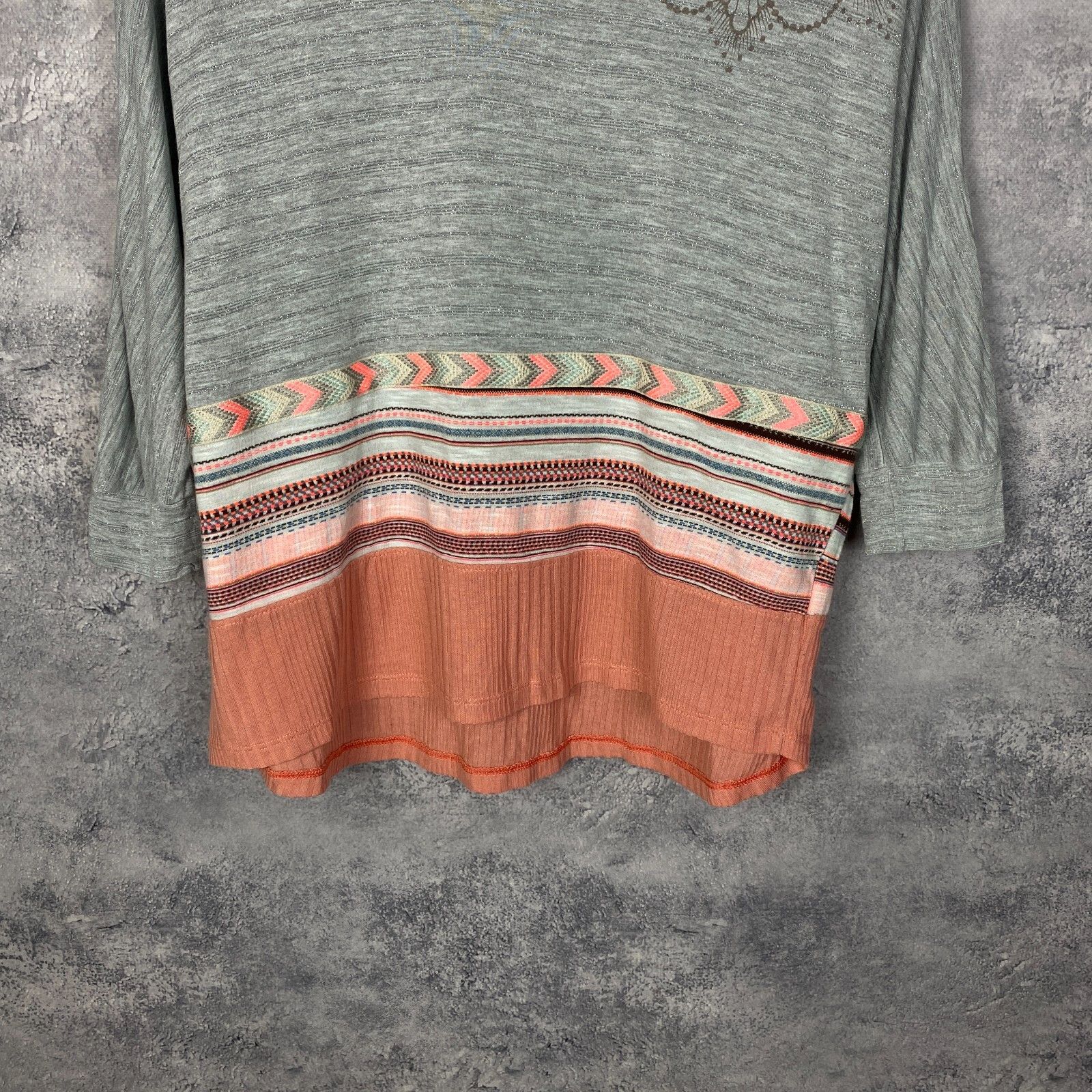 Desigual Desigual Blouse Women's Size M Multicolor Long Sleeve ` Size M / US 6-8 / IT 42-44 - 3 Thumbnail