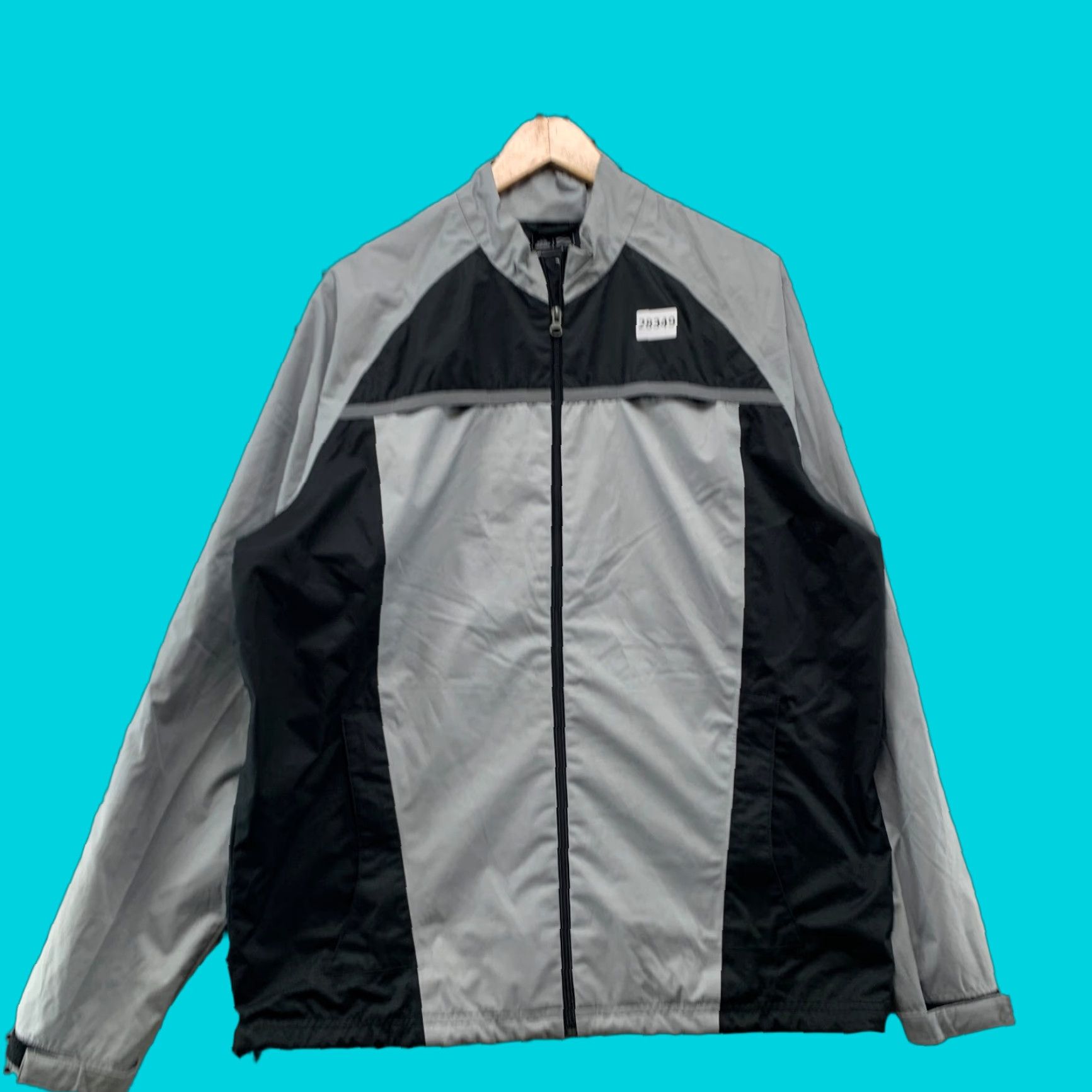 Adidas Adidas Golf Windbreaker Jacket Gray Black Clima Proof Mens L Vented 25x29 Jacket Size US L / EU 52-54 / 3 - 1 Thumbnail