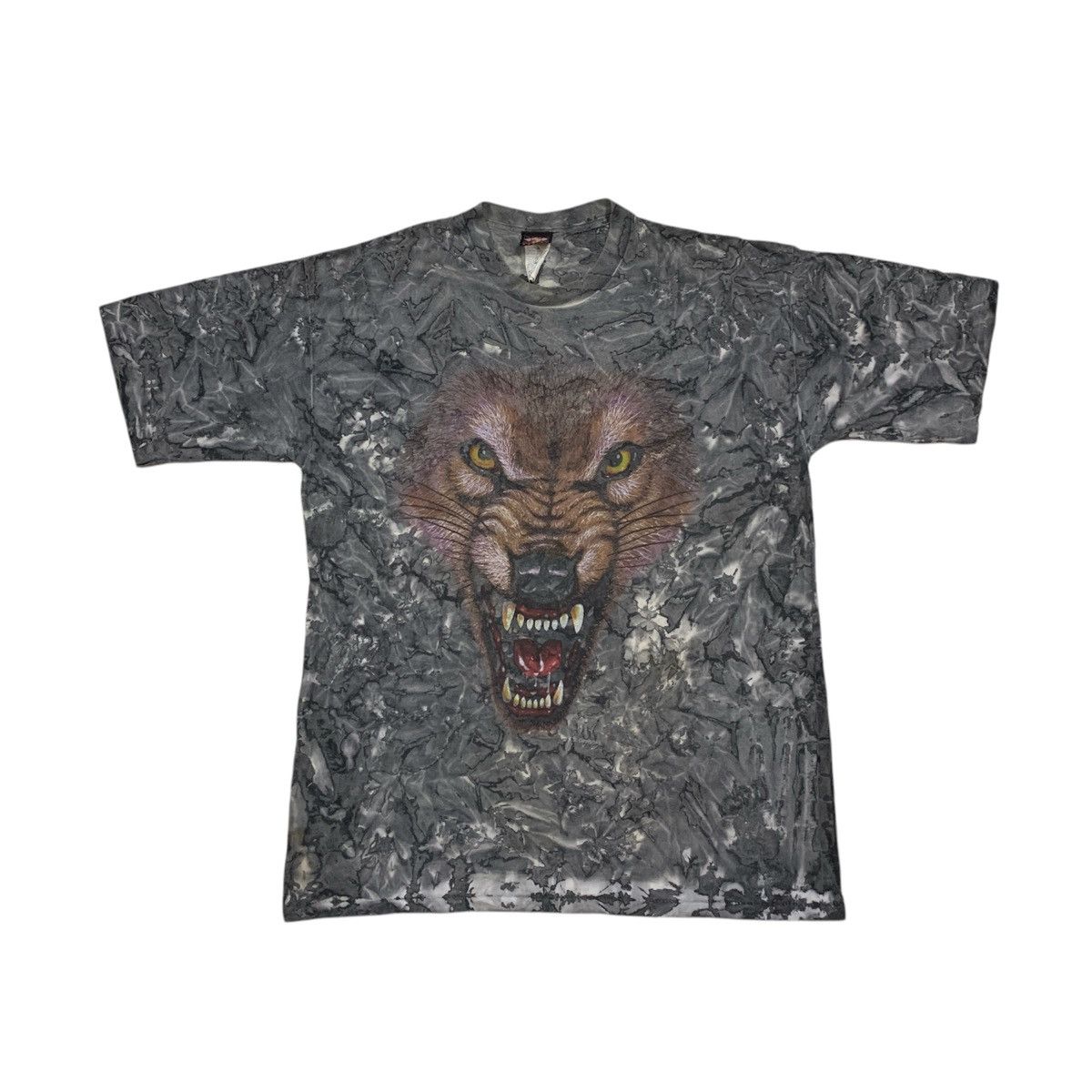 Vintage Vtg Four Seasons Designs Fox Tie Dye T-Shirt Size US XL / EU 56 / 4 - 1 Thumbnail