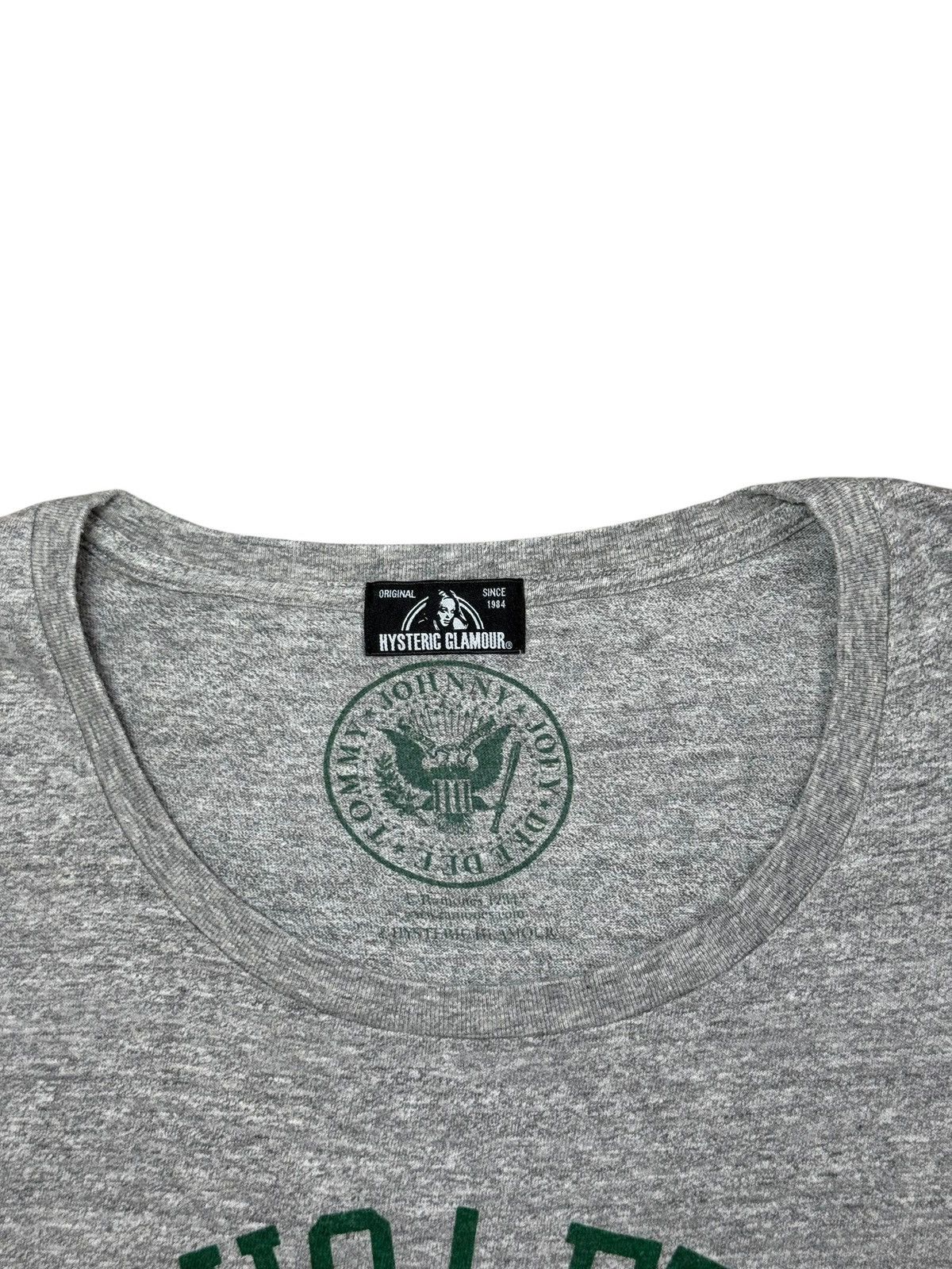 Hysteric Glamour Hysteric Glamour x The Ramones Grey Cotton College tee Size US S / EU 44-46 / 1 - 5 Thumbnail