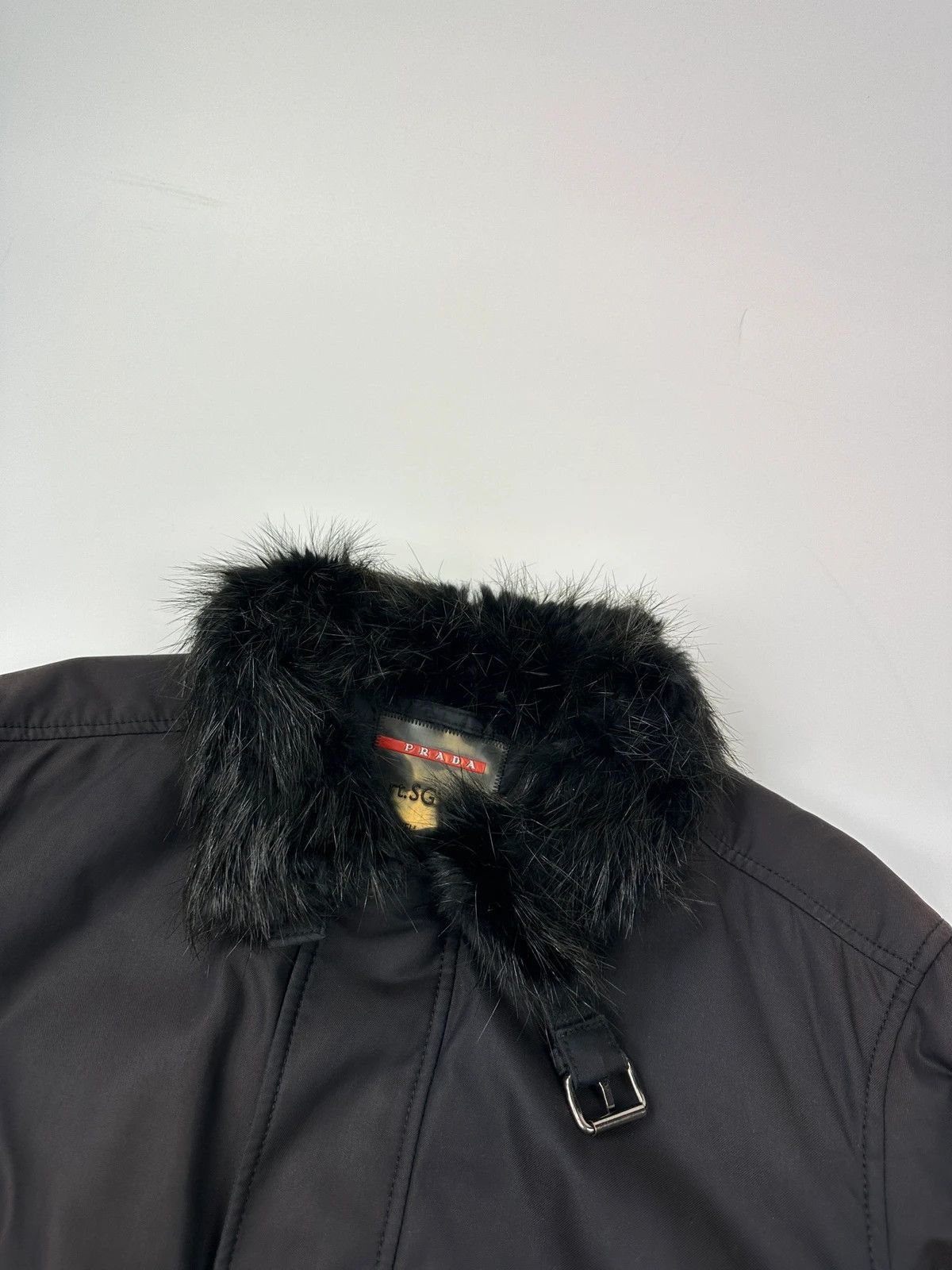 Prada Prada Sport FW2007 Black Faded Bomber Aviator Jacket Size US XL / EU 56 / 4 - 6 Thumbnail
