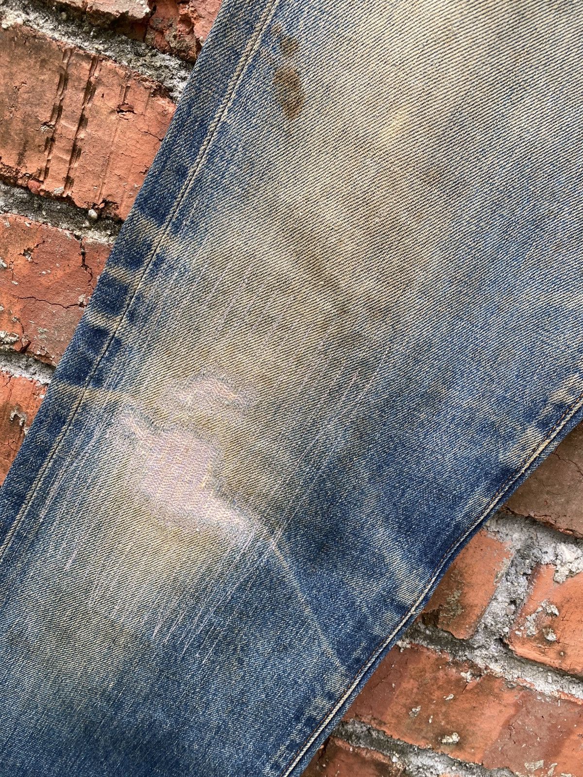 Levi's Vintage Clothing W30x31.5 Vintage levi's 502 redline big E repaired denime Size US 30 / EU 46 - 3 Thumbnail