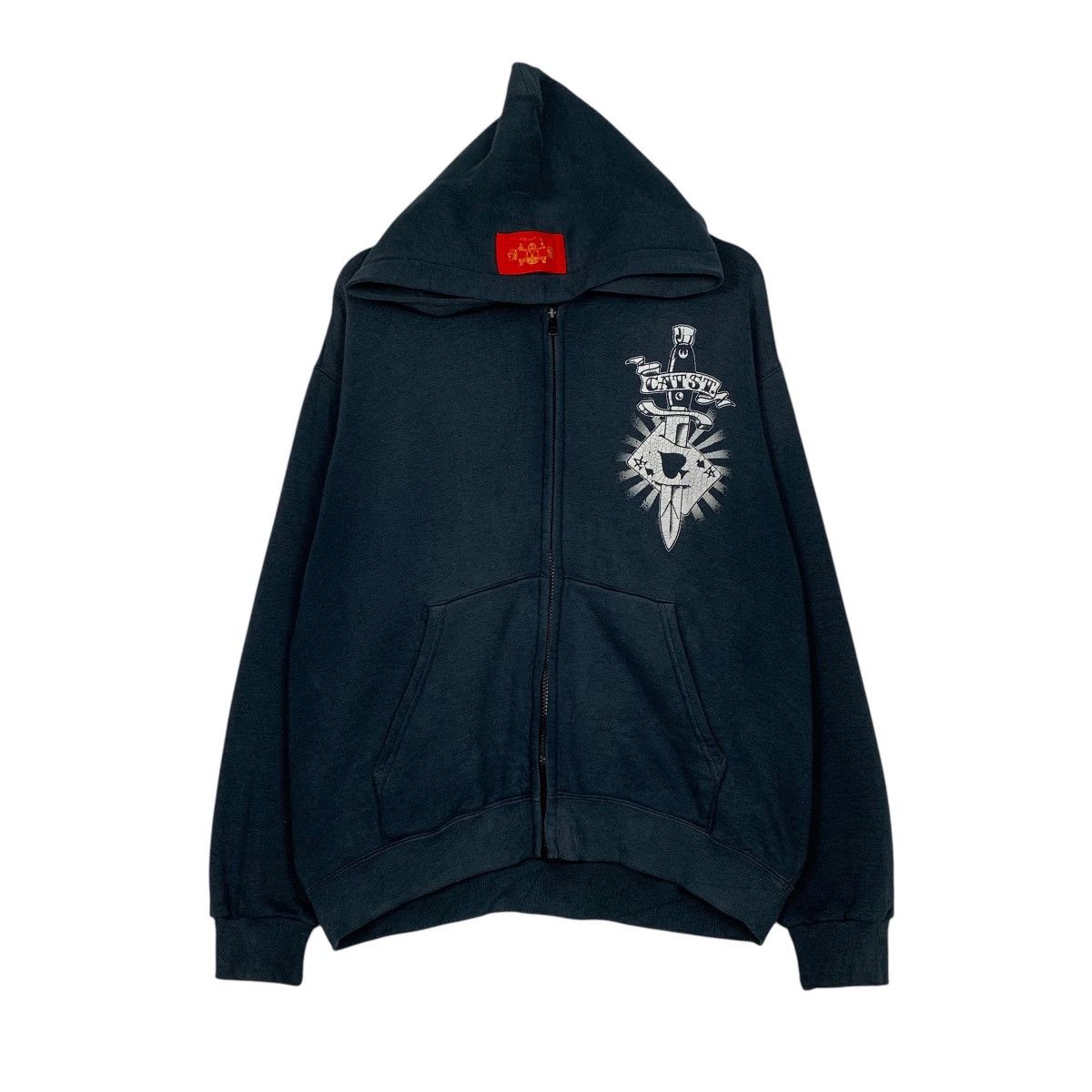 Japanese Brand Japanese Brand Cream Soda Rock n Roll Zipper Hoodie Size US M / EU 48-50 / 2 - 1 Thumbnail