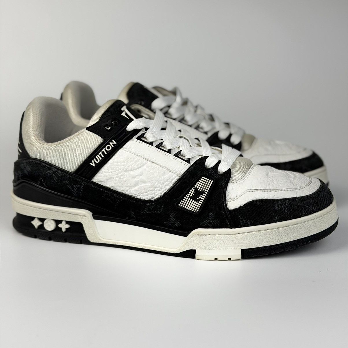 Louis Vuitton Louis Vuitton LV Trainer Black Denim Monogram Size US 9.5 / EU 42-43 - 1 Thumbnail