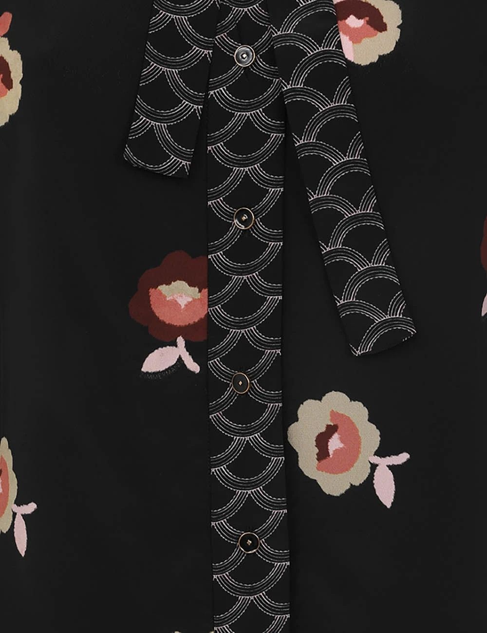 Zimmermann oc11z0825 Pussybow Shirt in Black Size M / US 6-8 / IT 42-44 - 6 Thumbnail