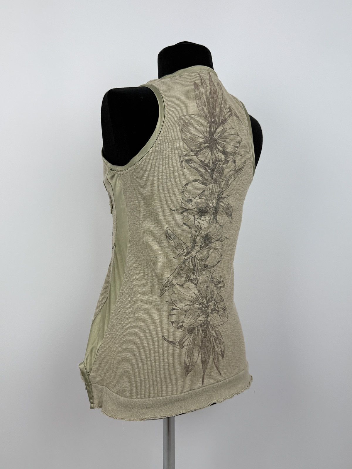 Miss Me Y2K Vintage Miss Me Distressed Ribbed Floral Sleeveless Top Size S / US 4 / IT 40 - 2 Thumbnail