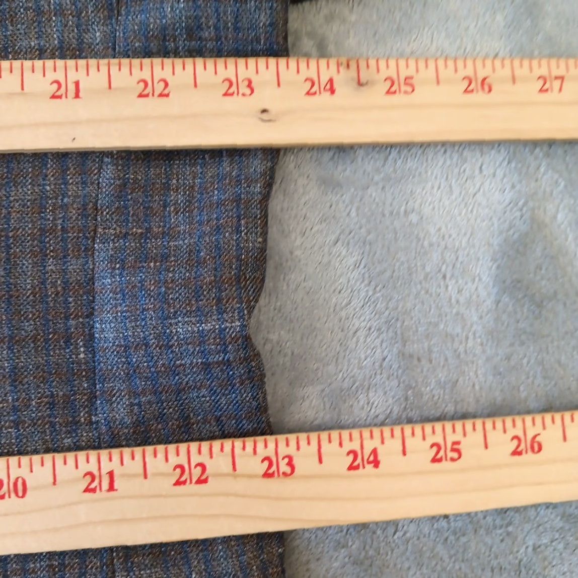 Ralph Lauren Lauren Ralph Lauren Blazer Mens 46 Brown Plaid Wool Blend Two Button Single Vent Size 46R - 6 Thumbnail