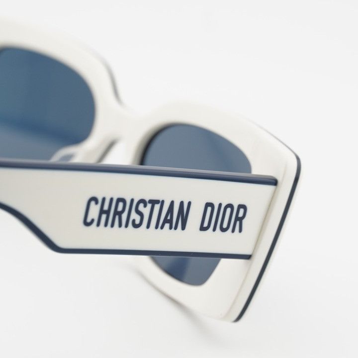 Dior Dior DIORPACIFIC S1U 95B0 Sunglasses Ivory Rectangle Frame Size ONE SIZE - 10 Thumbnail