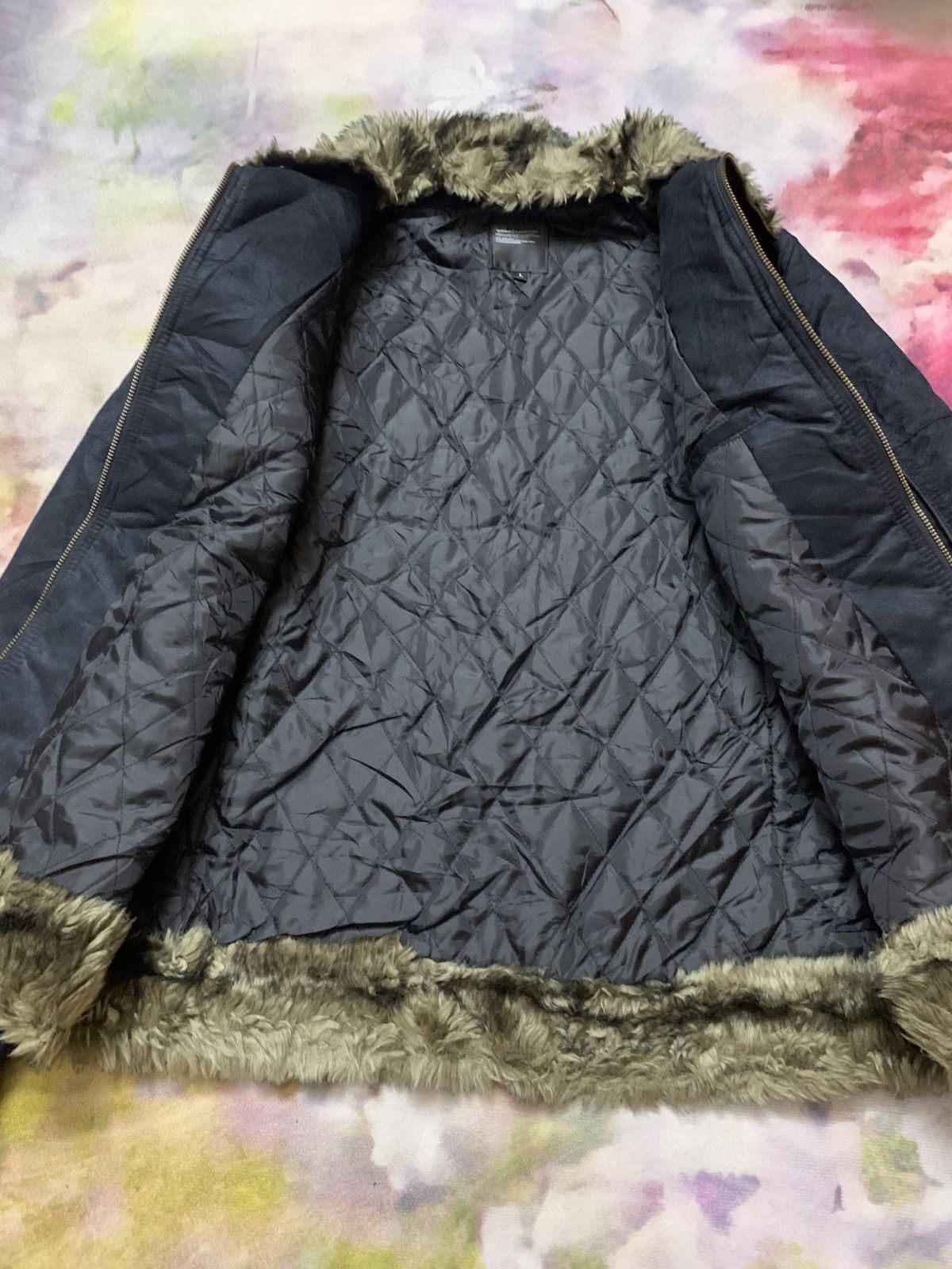 In The Attic Japanese Brand Moleskin Faux Fur Jacket Size US M / EU 48-50 / 2 - 7 Thumbnail