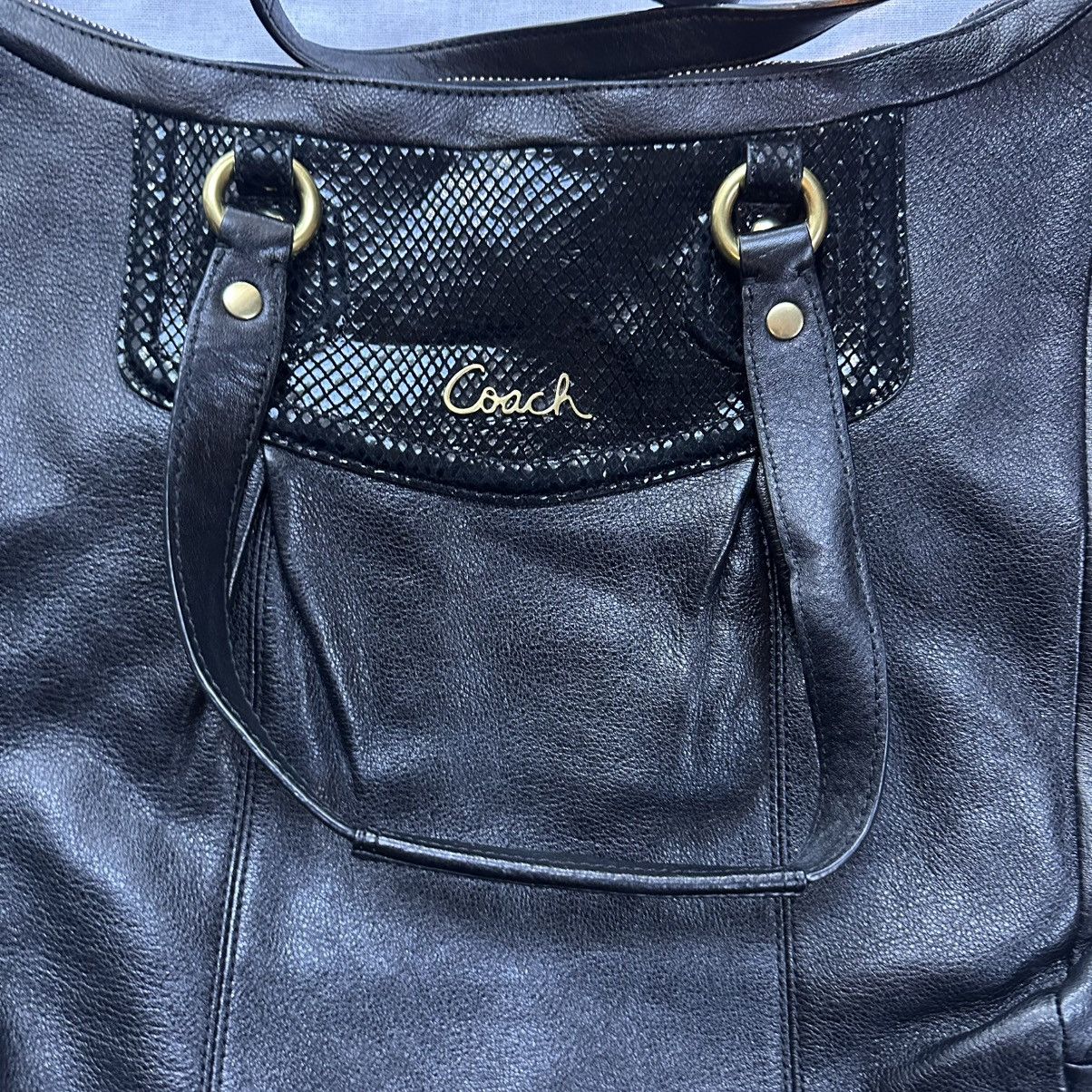 Coach Coach Ashley Black Leather Shoulder Cross Body Bag Purse Y2K Size ONE SIZE - 3 Thumbnail