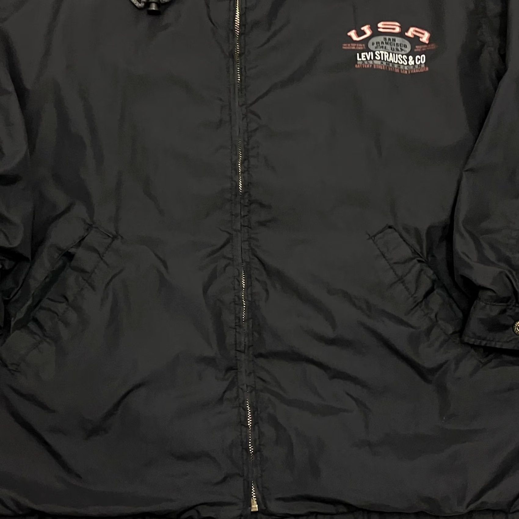 Levi's Levi’s Windbreaker Jacket Mens L Black Full Zip Up Lightweight Size US L / EU 52-54 / 3 - 3 Thumbnail