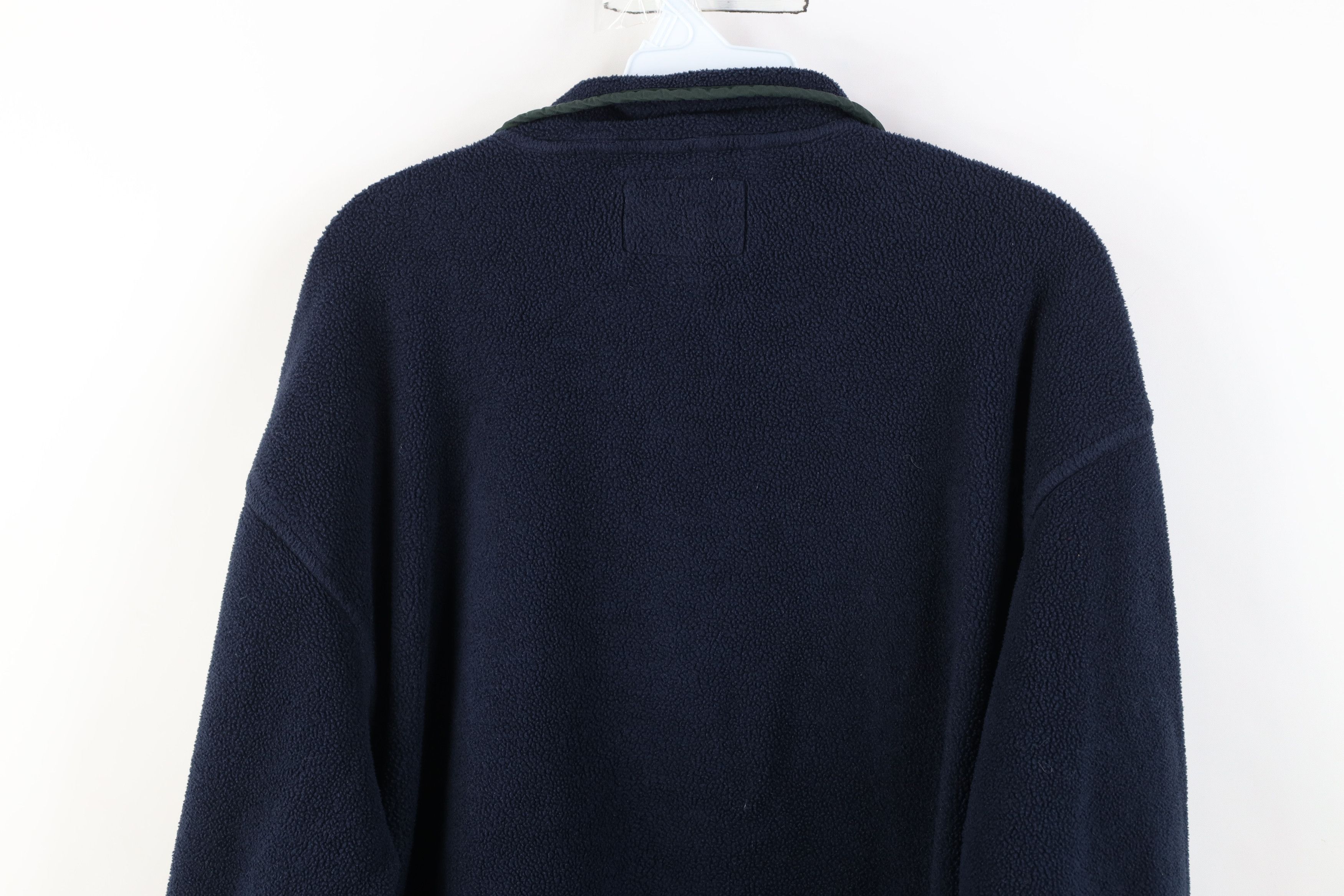 Woolrich Woolen Mills Vintage 90s Woolrich Button Fleece Pullover Sweater Blue USA Size US L / EU 52-54 / 3 - 11 Thumbnail
