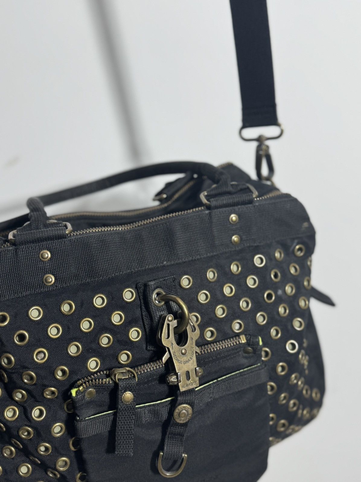 George Gina & Lucy Vintage 2010 GG&L Eye Miss Perfect Gold Black Shoulder Bag Size ONE SIZE - 13 Thumbnail