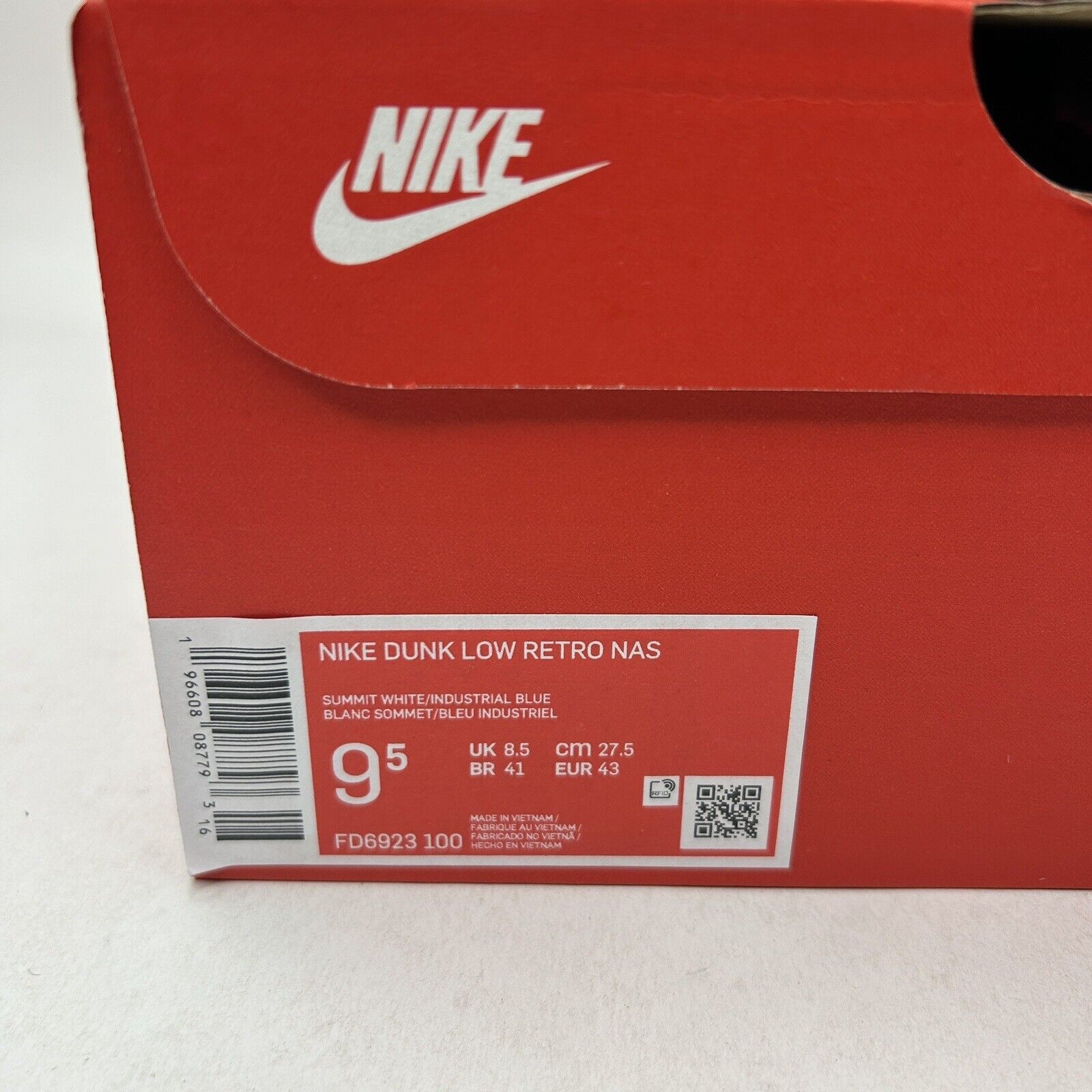 Nike Nike Dunk Low Retro NAS “Industrial Blue” 2023 Size US 9.5 / EU 42-43 - 5 Thumbnail