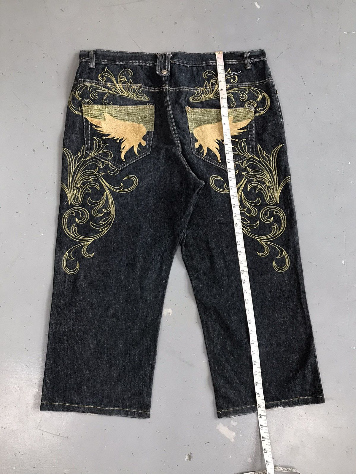Vintage Vintage victorious wings embroidered denim Size US 40 / EU 56 - 16 Thumbnail