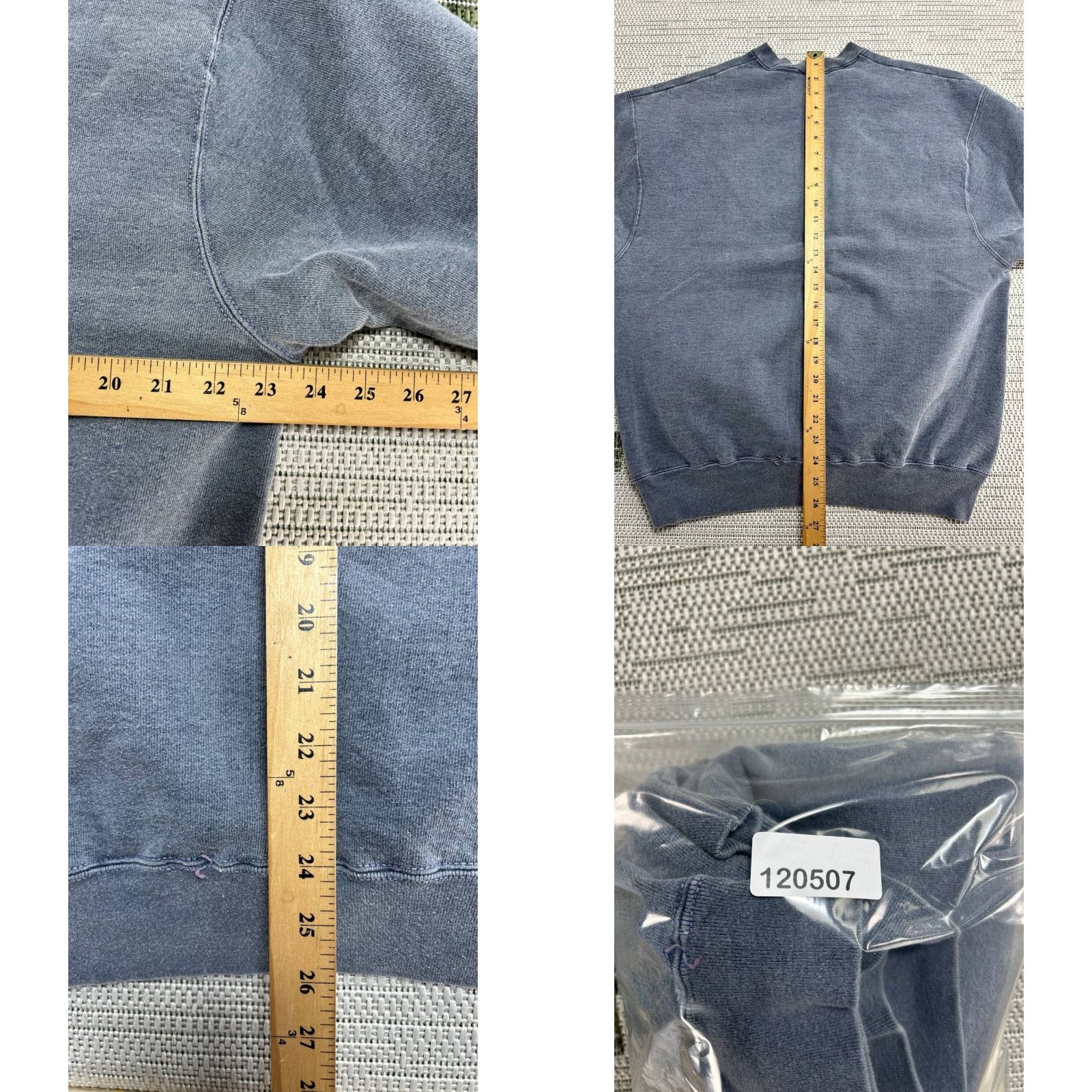 Vintage VTG Nutex Sweatshirt Mens Large Gray Philadelphia Crossed Oars Embroidered Lined Size US L / EU 52-54 / 3 - 8 Thumbnail