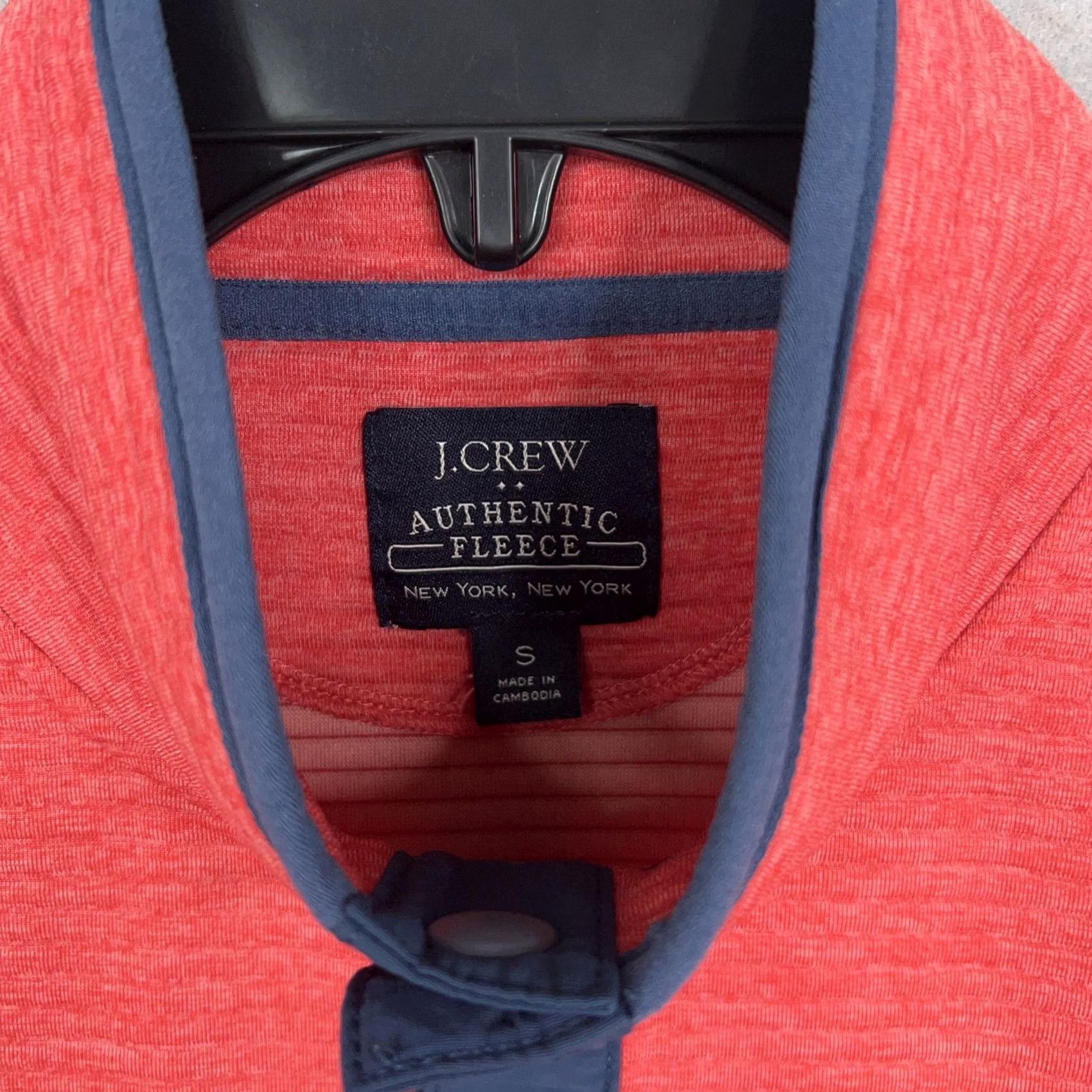J.Crew J.Crew Pullover Mens Small Red Snap Quilted Fleece Mock Neck Sweatshirt Size US S / EU 44-46 / 1 - 5 Thumbnail