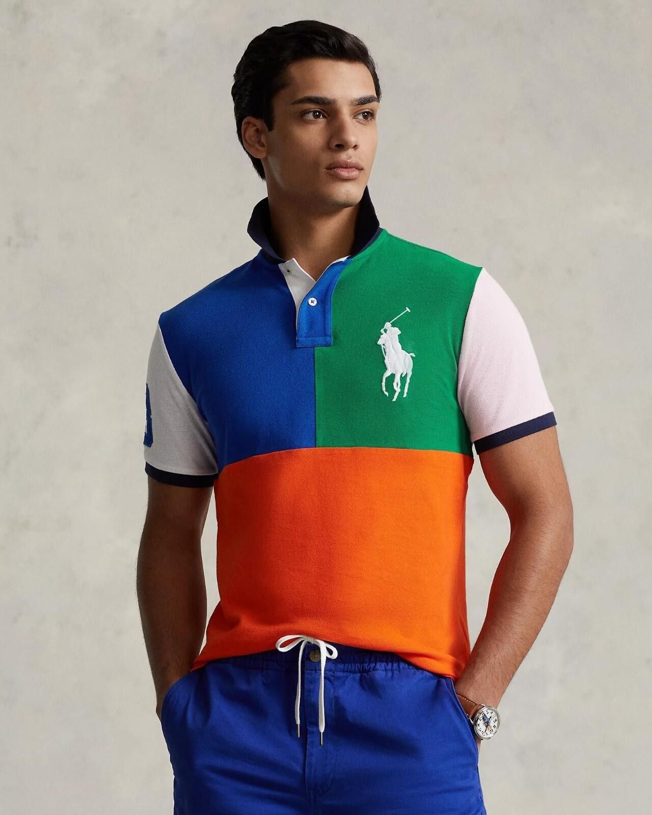 Polo Ralph Lauren POLO RALPH LAUREN Mens Polo Shirt Custom Slim Fit Big Pony M Size US M / EU 48-50 / 2 - 2 Thumbnail