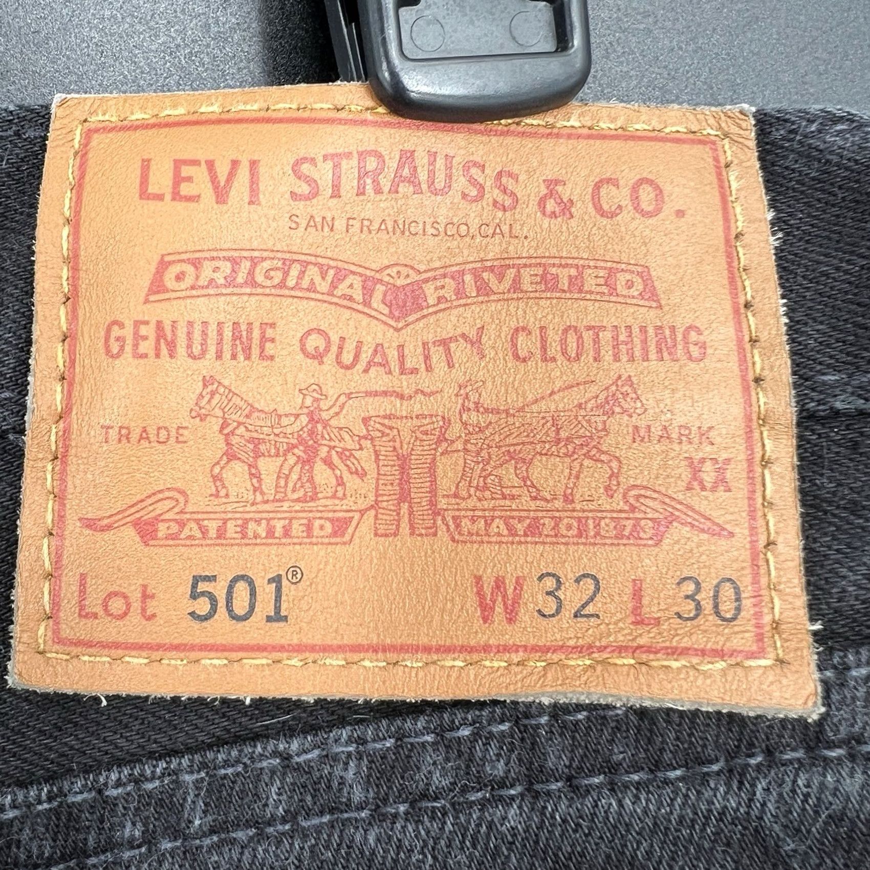 Levi's VINTAGE Levi’s 501 Denim Jeans Buttonfly 32x30 Black Size US 32 / EU 48 - 5 Thumbnail