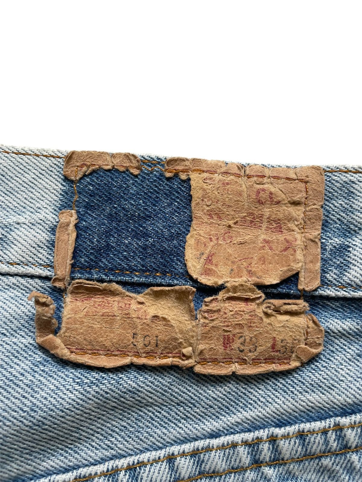 Levi's × Vintage Vintage 80s Levis 501 Light Blue Washed Jeans 32x33 Size US 32 / EU 48 - 8 Thumbnail