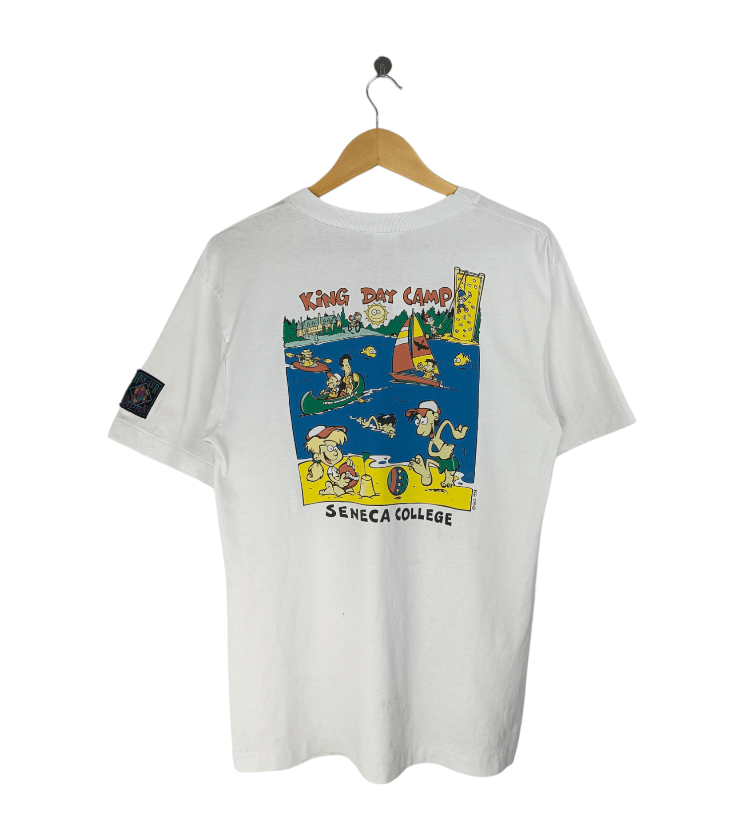 Vintage VINTAGE 90'S KING DAY CAMP SENECA COLLEGE TEE art humor Size US M / EU 48-50 / 2 - 1 Thumbnail