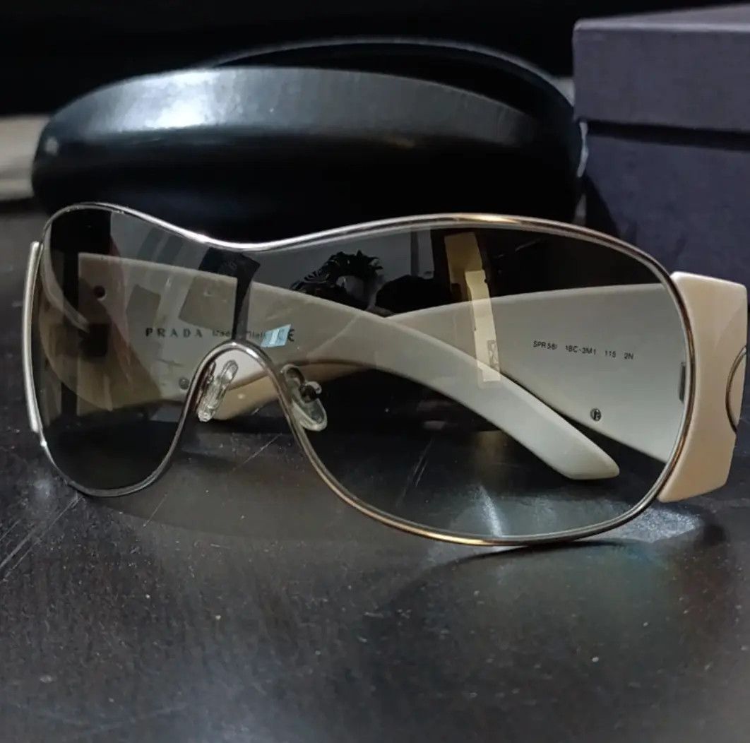 Prada × Vintage PRADA Sunglasses Star SPR 58 Mask Flame Sport Metal Size ONE SIZE - 2 Thumbnail