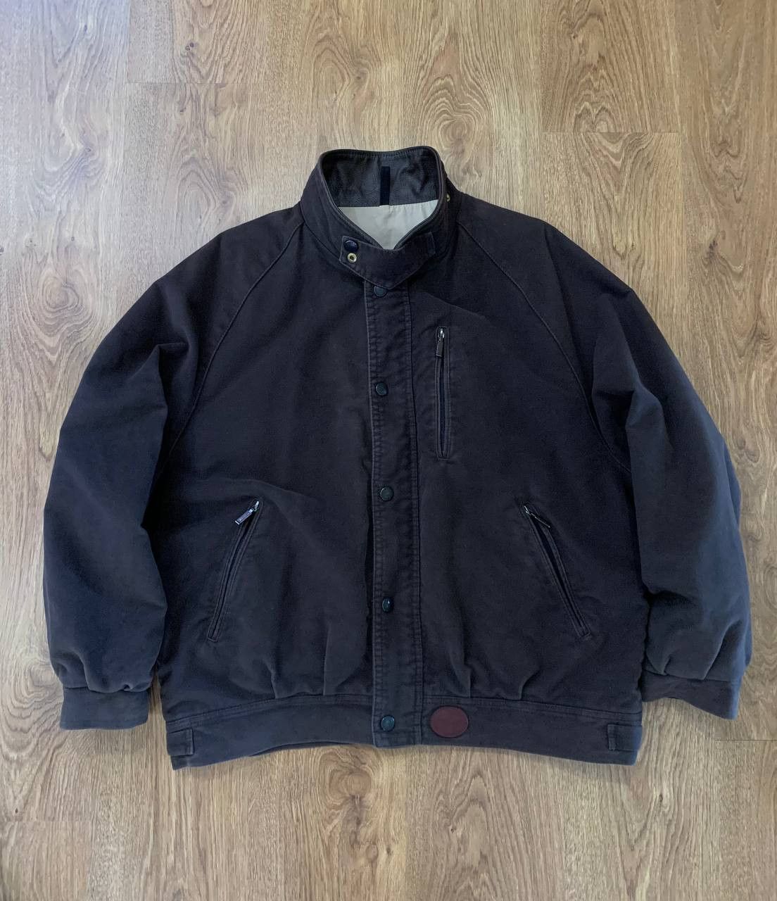 image of Barbour 90's Vintage Moleskine Blouson Jacket in Brown, Men's (Size XL)