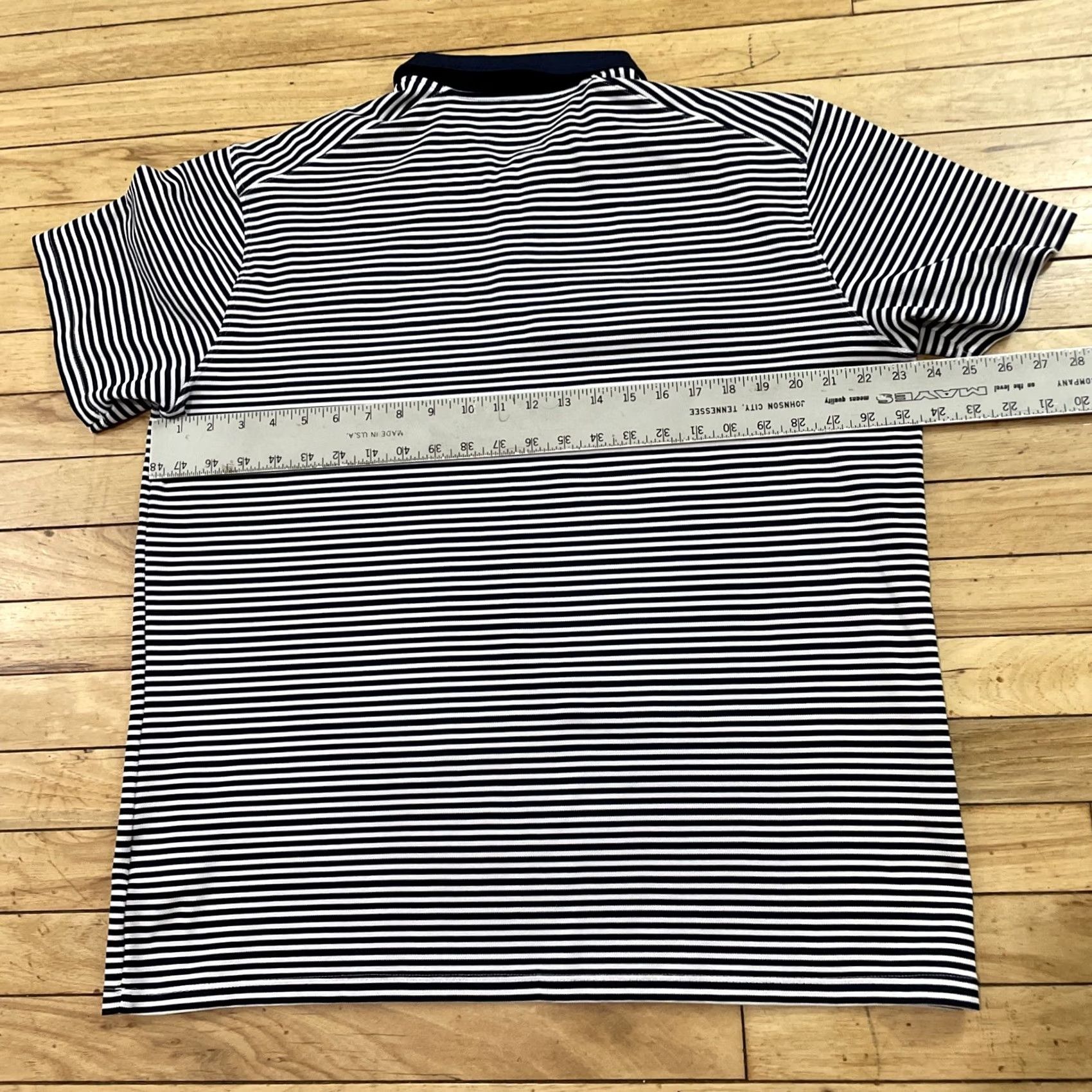Nike Nike Dri-Fit Polo Shirt Men XL Blue Striped Preppy Old Money Sports Standard Fit Size US XL / EU 56 / 4 - 7 Thumbnail