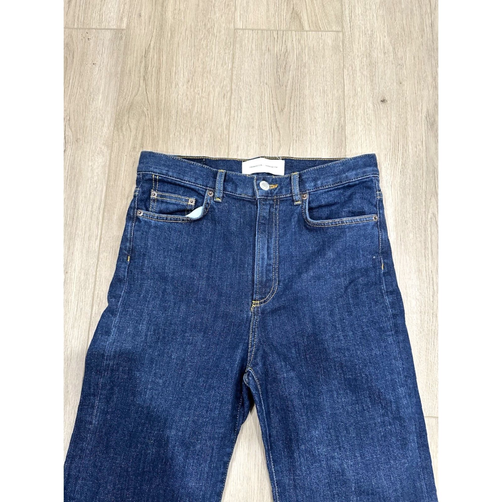 JEANERICA Jeanerica Jeans Pyramid Blue Cotton Blend High Rise Straight Size 29 Jeans Women Regular 29x29.5 Pockets Denim Vintage No Size 29" - 4 Thumbnail